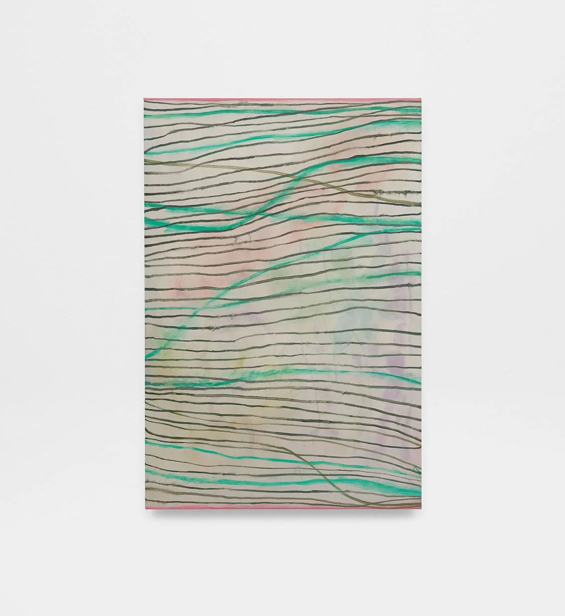 Open Secret 2 (Where), 2025, acrylic, oil on canvas, 49 x 33 in.