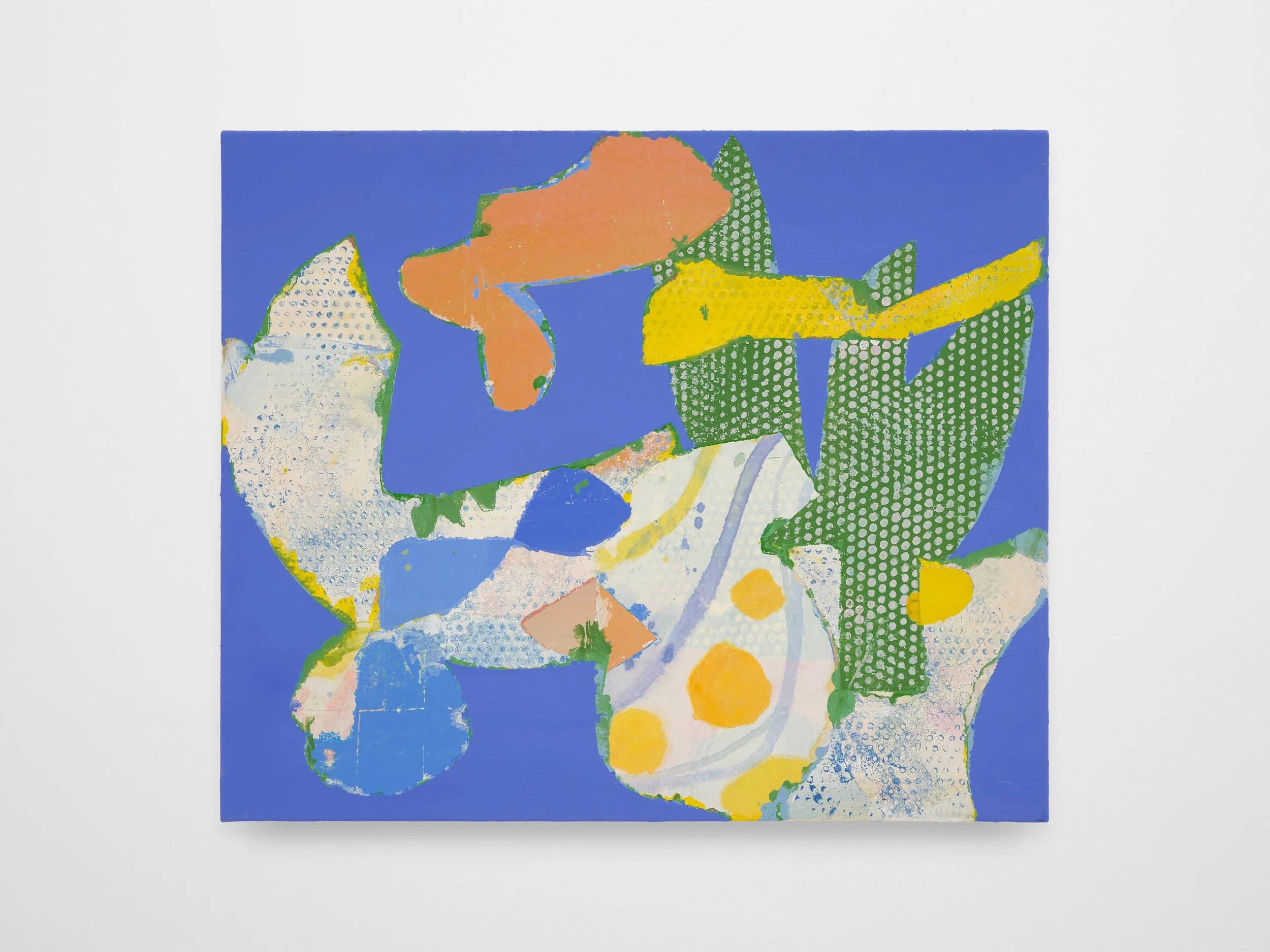 Certain Doubt, 2025, acrylic, flashe, gouache, pencil, and kozo on canvas 22 x 28 in. 
