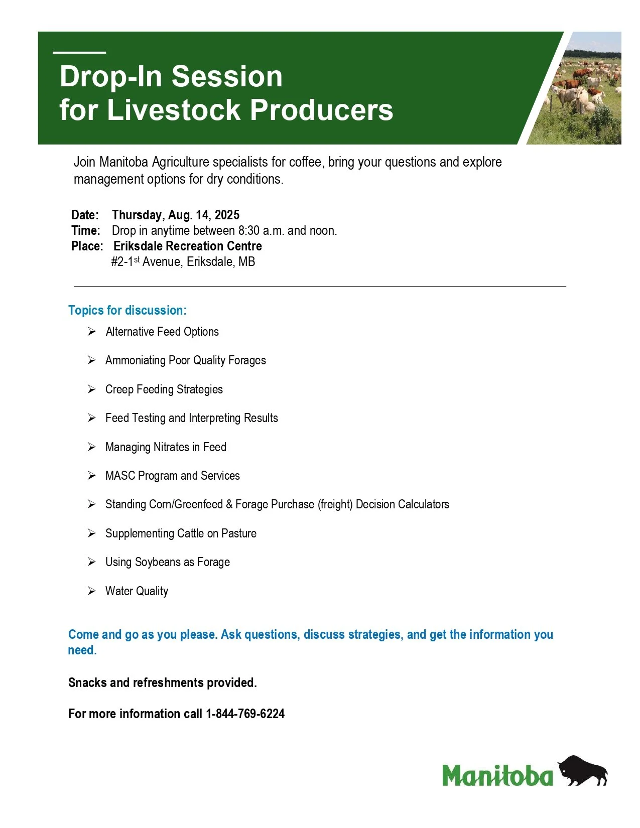 MB Ag hosts producer drop in session for drought info
Aug 14, 2025 , Eriksdale mb