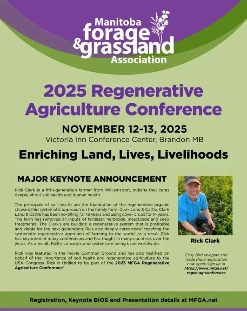 Take part in MFGA's Regen Ag Conference by registering at: www.mfga.net/regen-ag-conference