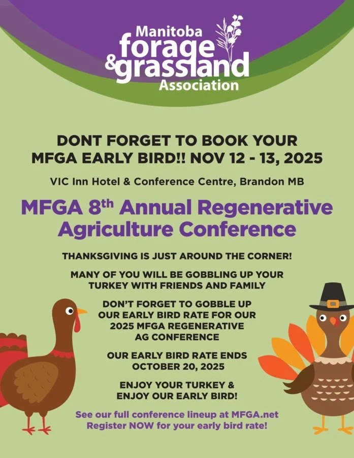 Don't forget to book your spot at MFGA's Regenerative Conference! www.mfga.net

#regenerativeagriculture #MFGA #conference