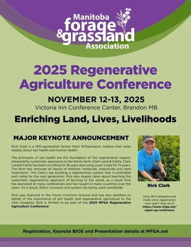 Don't wait last minute! Register now - www.mfga.net 

#regenerativeagriculture #soilhealth #conference #MFGA