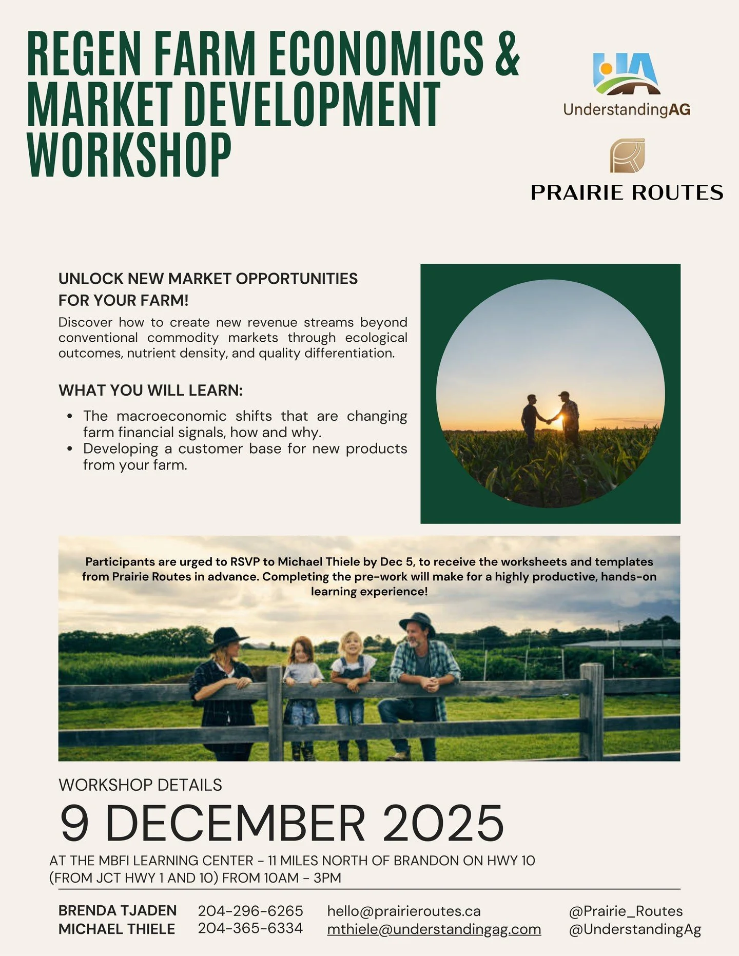 December 9 in Brandon, MB: Regen Farm Economics Workshop

Details in flyer. 

@prairieroutes