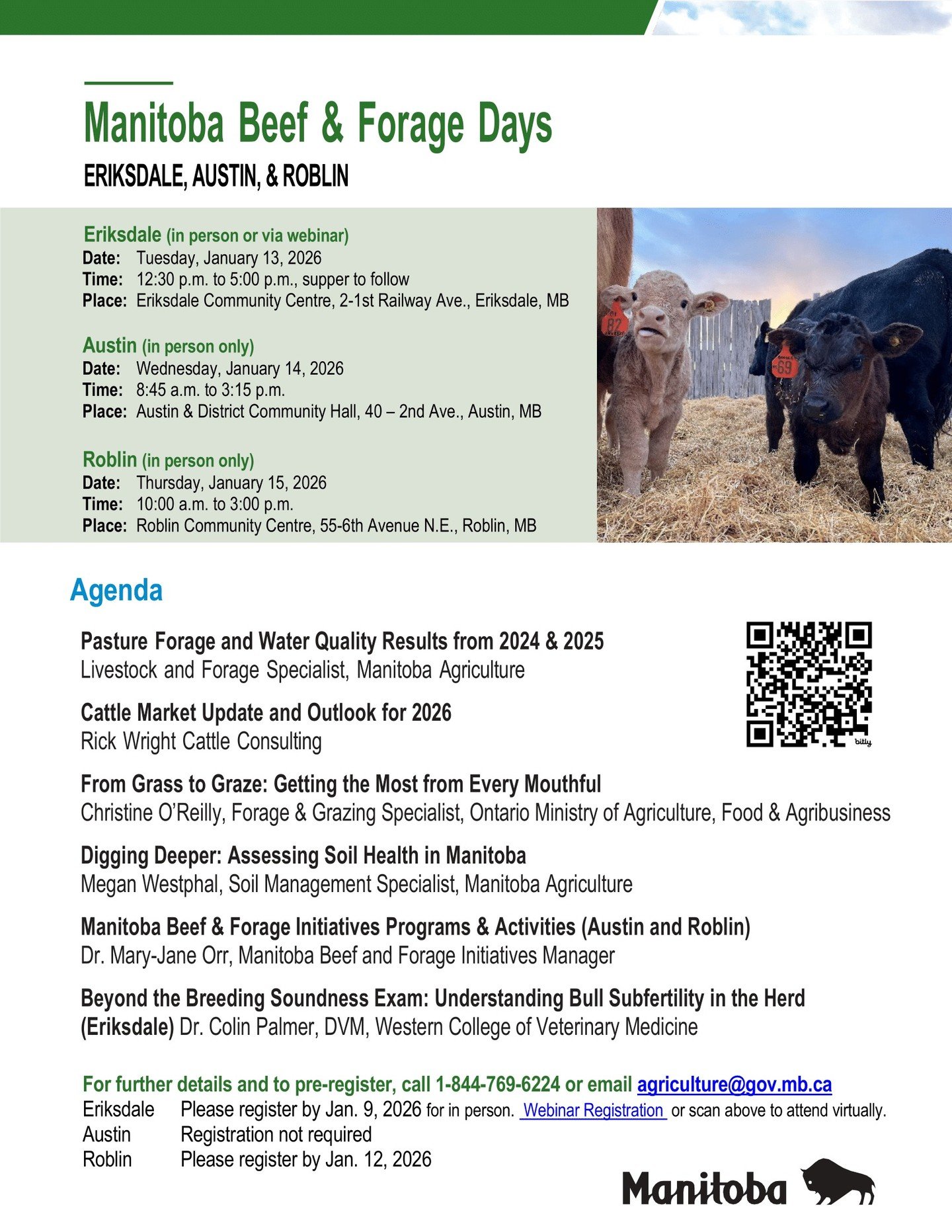 Discover the upcoming agenda scheduled for Manitoba Beef &amp; Forage Days.

#mbbeefandforage #mbgov