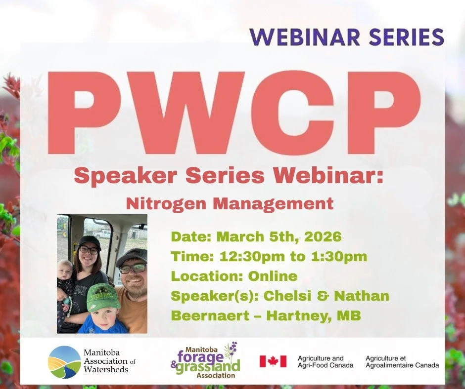PWCP Speaker Series &ndash; March Session:
📅 Date: March 5, 2026
🕐 Time: 12:30 PM &ndash; 1:30 PM CST
📍 Location: Online
🎤 Speakers: Chelsi &amp; Nathan Beernaert
🔜 Register Here: https://lnkd.in/d2tj2zcv

#PWCPSpeakerSeries #ManitobaAg #Prairie