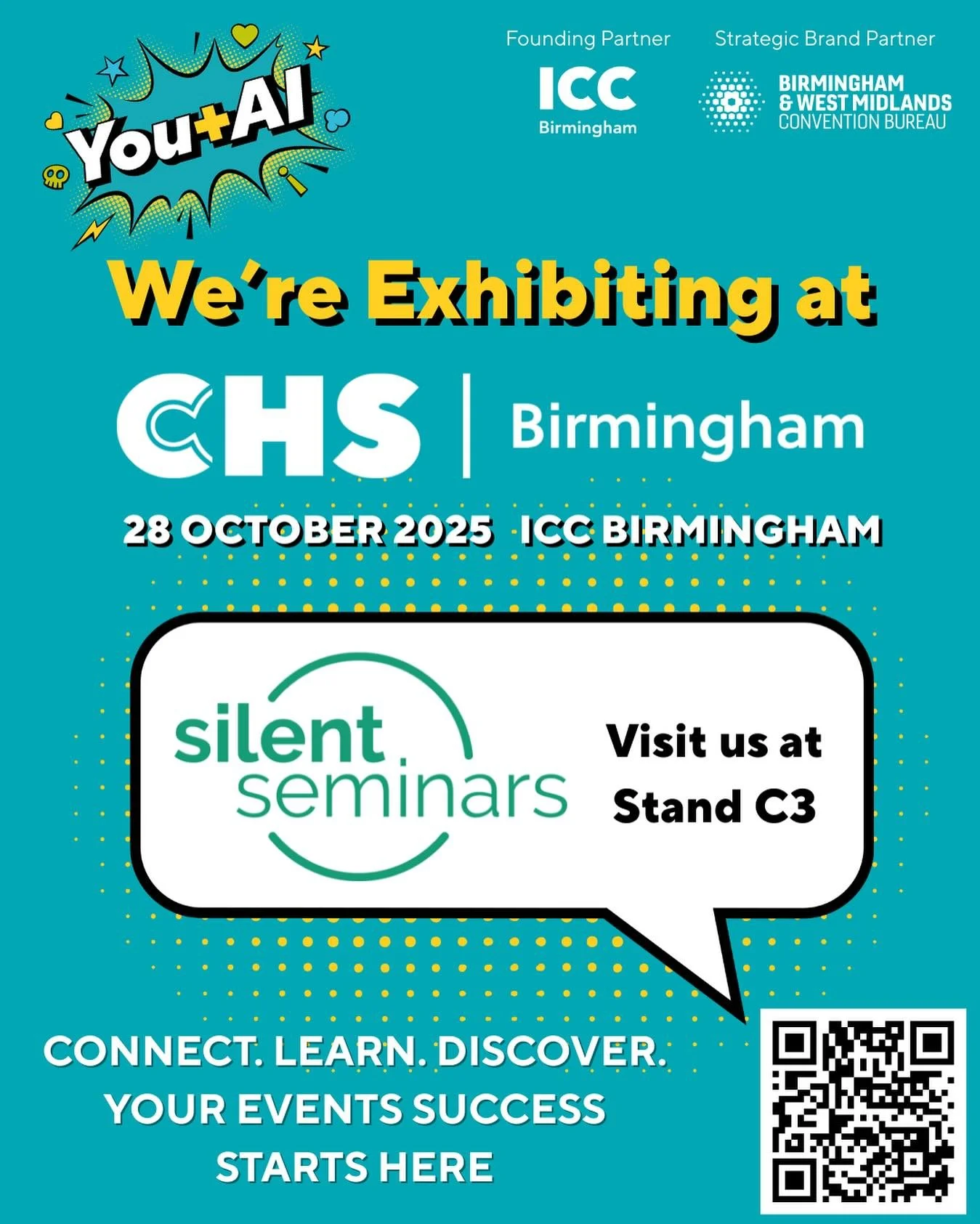 Join us @chs_group tomorrow on stand C3! We will be showcasing our @silentseminars headsets in the theatre too so come and give them a try. Our staff on the stand will be able to chat through any questions you have. #chs #silent #headset #wireless #a