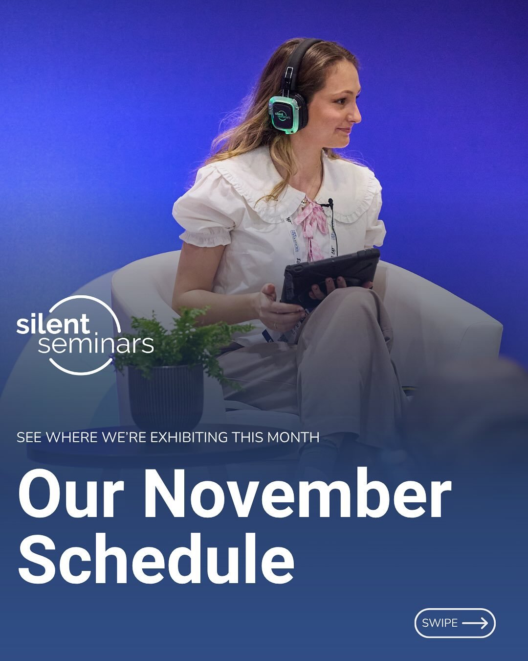It&rsquo;s a busy November for the Silent Seminars team 🗓️

We&rsquo;re out and about across the UK and Europe this month meeting partners, exhibiting at leading shows and supporting events across multiple industries.

From supplying headsets and ru