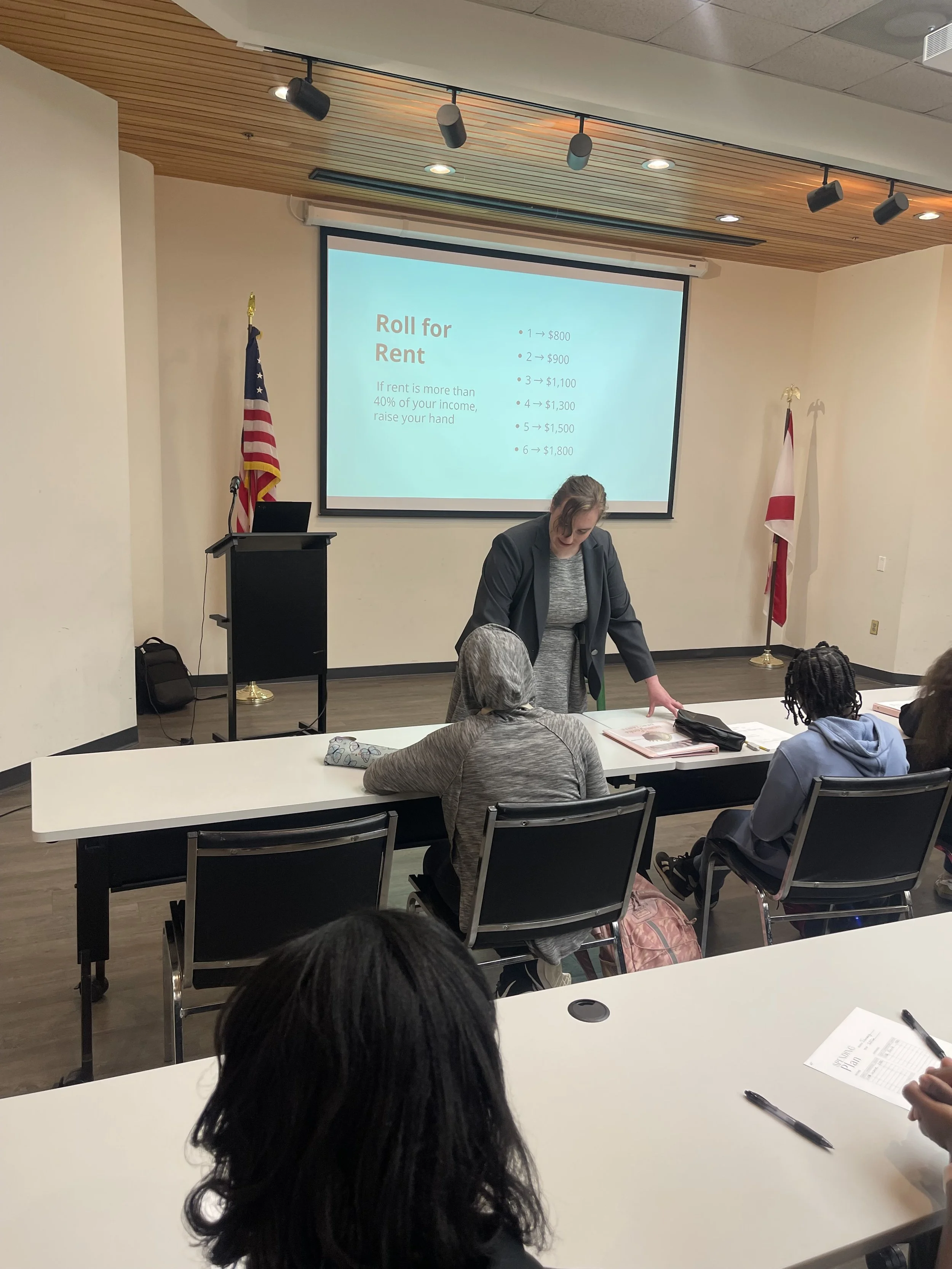 Debutantes learning about Financial Literacy