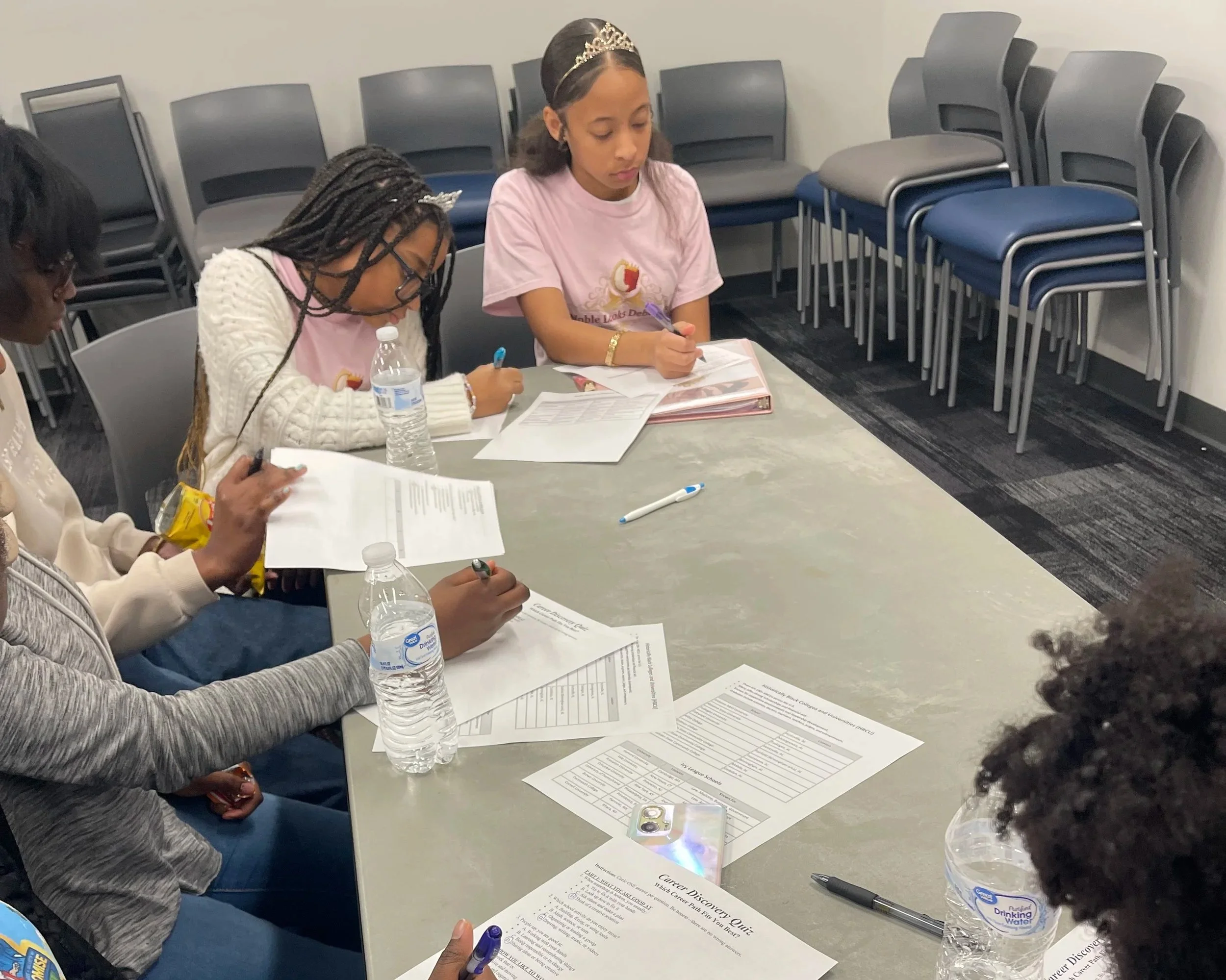 Debutantes take Career Development quiz