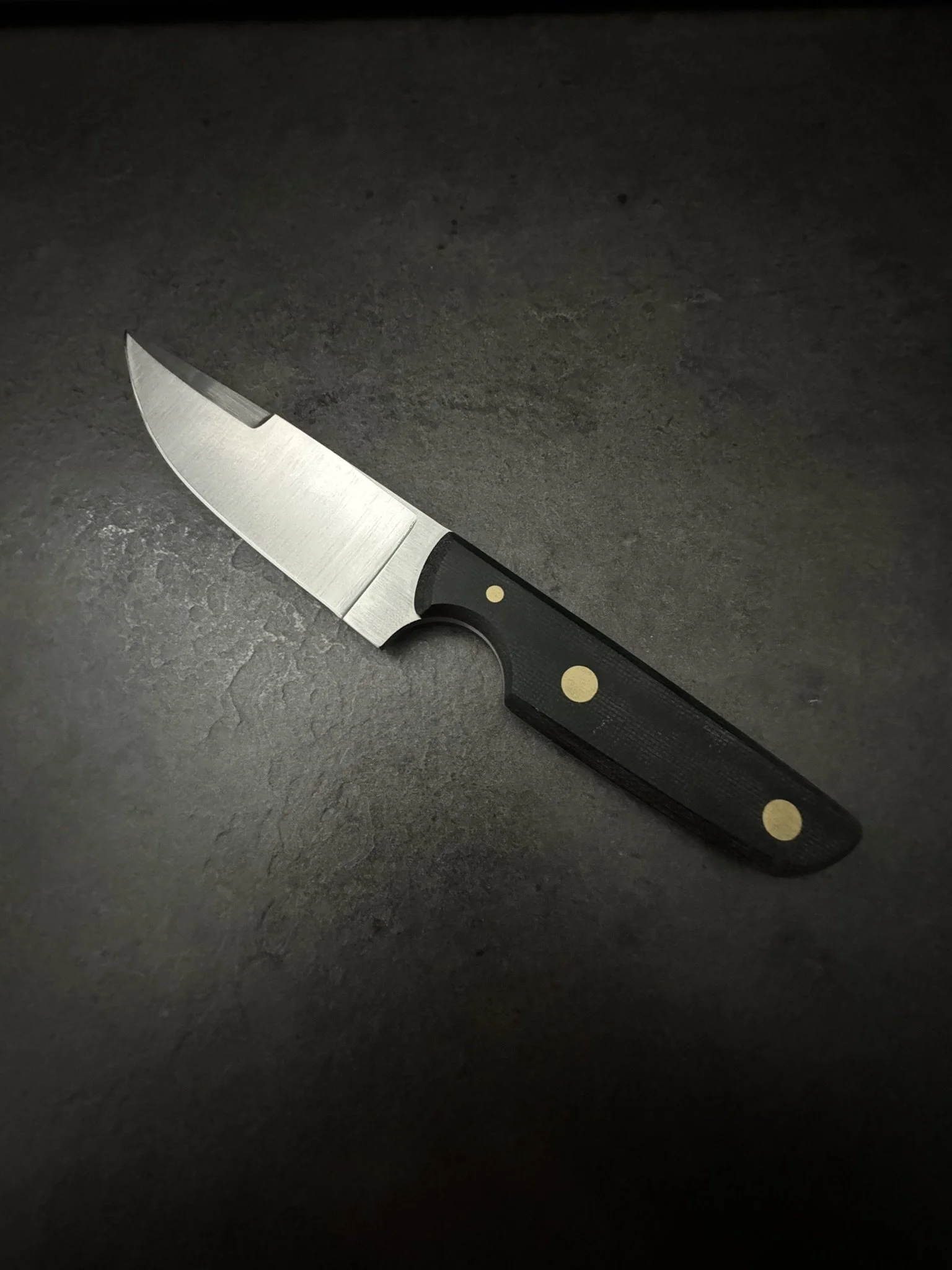 First hollow grind on a blade