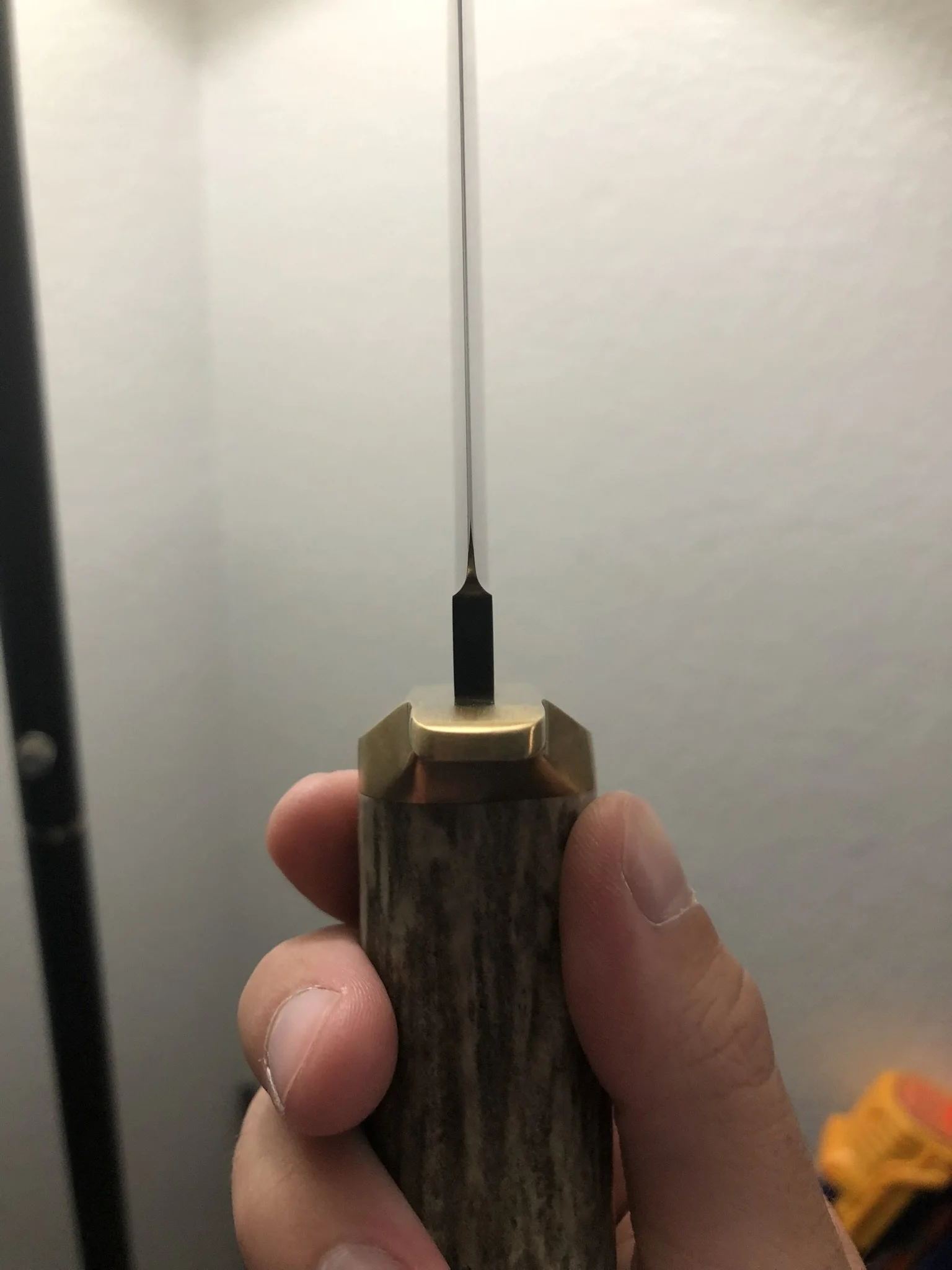 Commissioned Clip Point Bowie: Plunge Grind Check