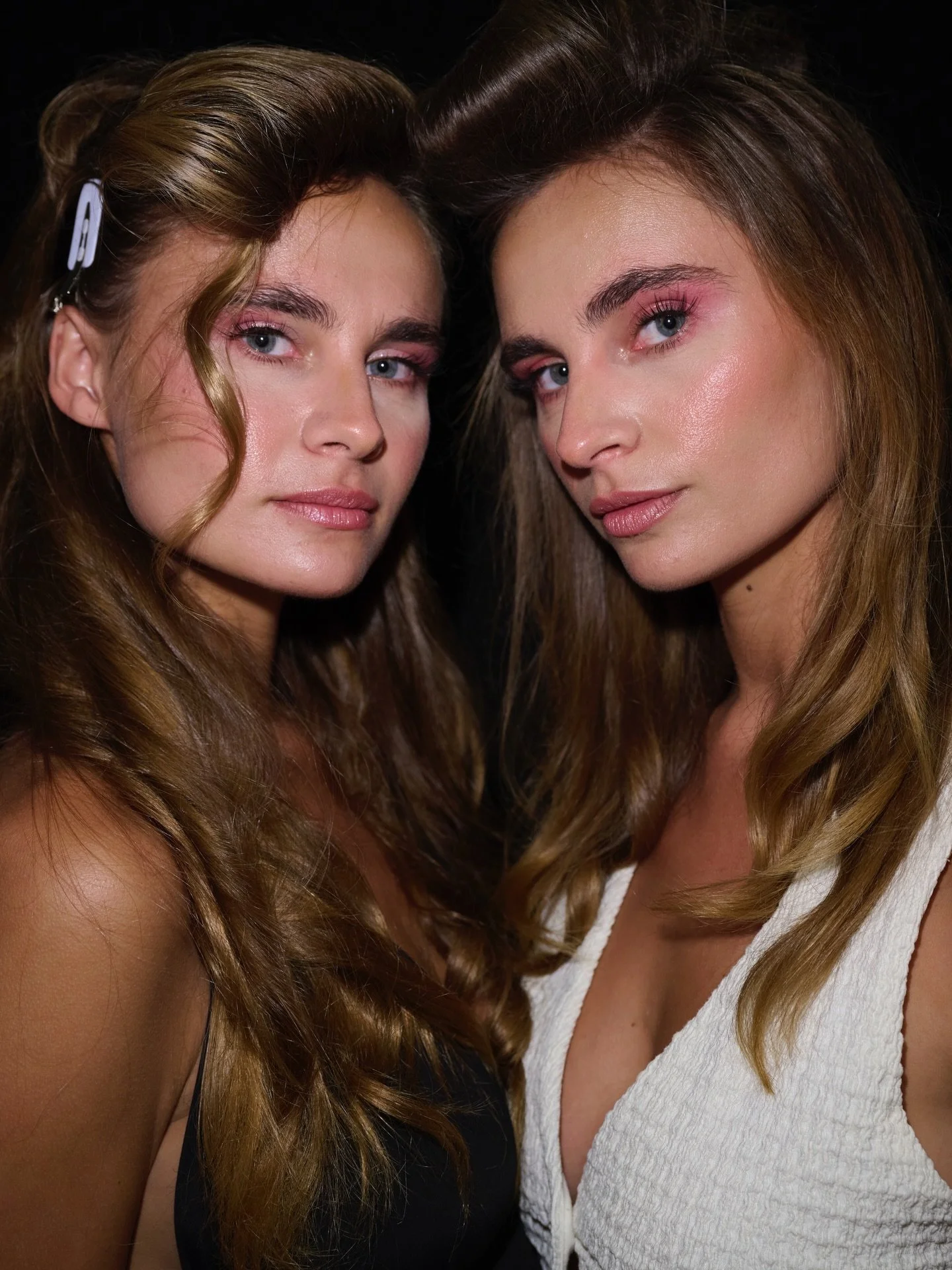 Bold beauty looks bts @oceanus #miamiswimweek