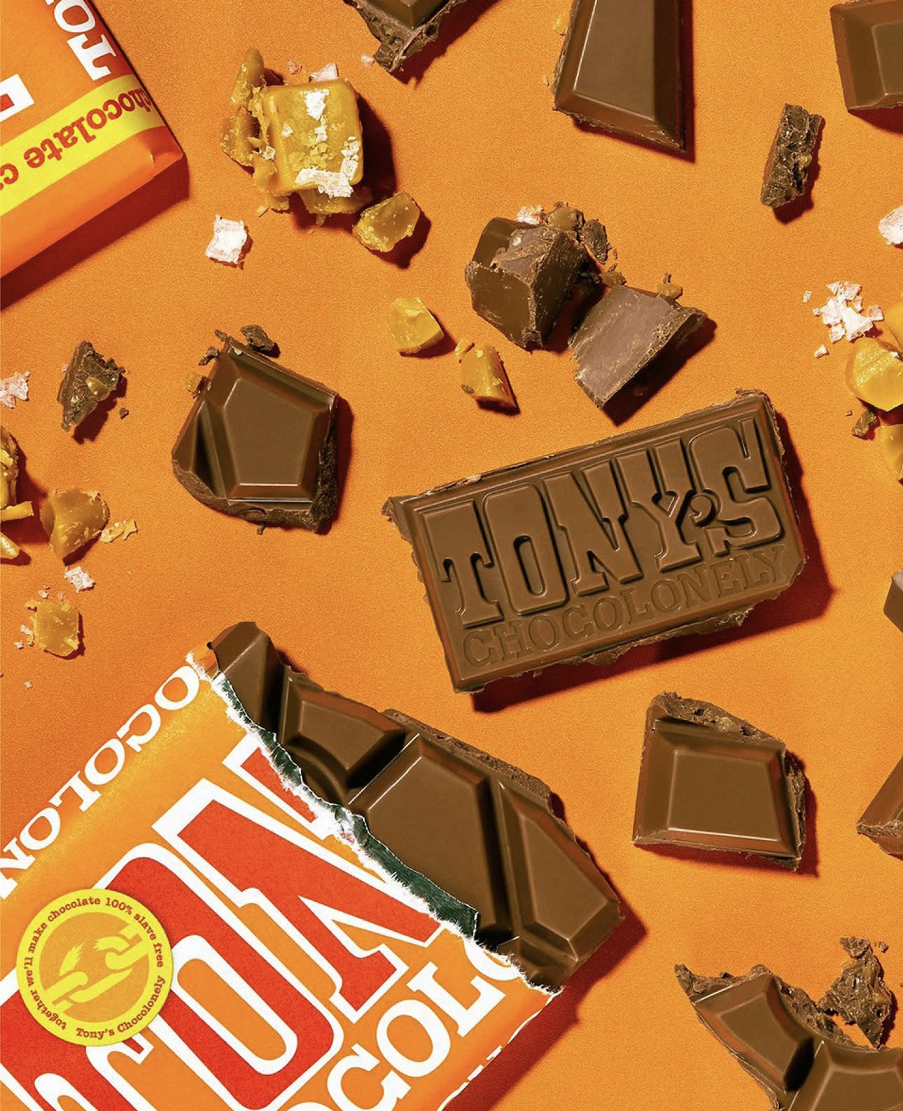 TONY'S CHOCOLONELY. Our irresistibly tasty chocolate is made with a lot of good inside to prove things can be done differently. Tony’s rules of the game for fairer chocolate put human rights at the center of business, allowing companies to source coc
