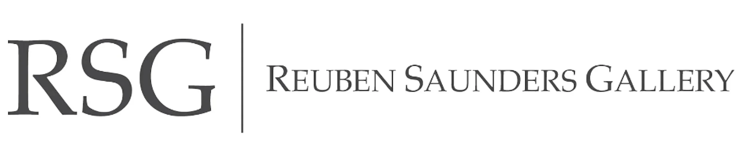 Reuben Saunders Gallery logo with initials RSG and text