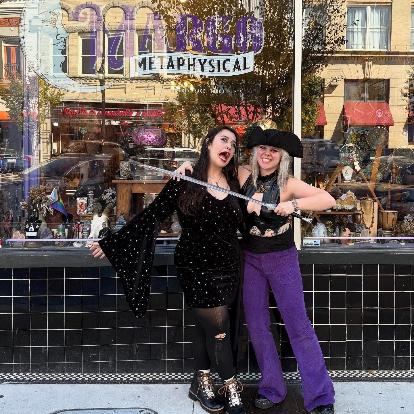 It's a big day in Athens!! Tonight is Wild Rumpus!👻 
Come out in your best costume, enjoy the parade, and dance all night long! And of course, stop by Margo's! 💜
(Please or your tarot reader gets it! 😝)