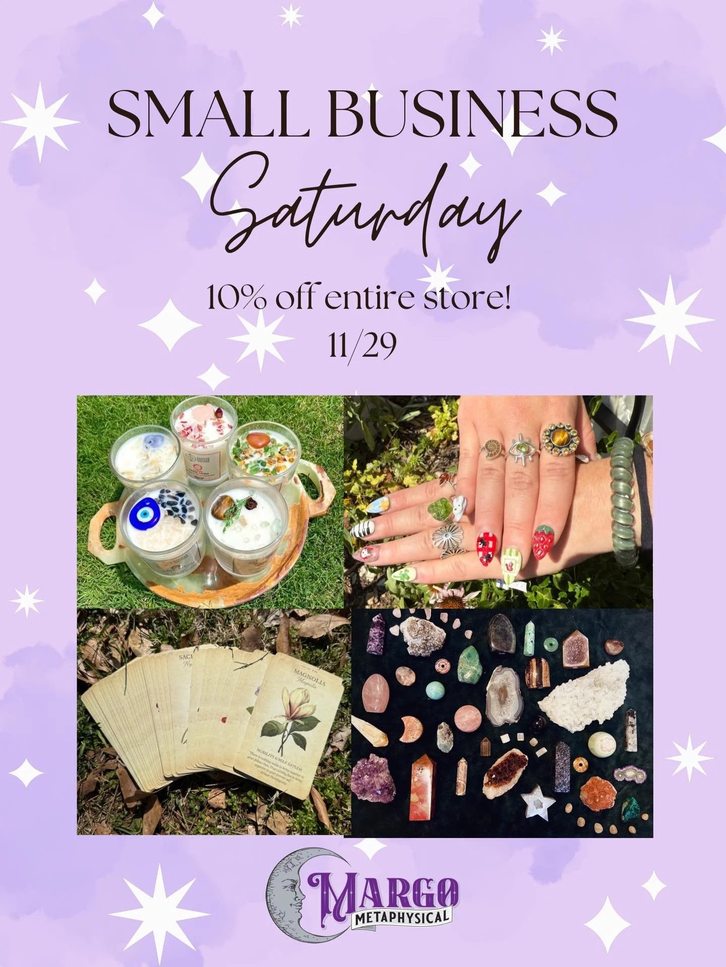 Y&rsquo;all come out on Small Business Saturday to support your favorite small business (us💜) and GET YOUR HOLIDAY SHOPPING DONE!!!!

We know you&rsquo;ve all been waiting for this since this is one of our only sales of the year!!! Swing by 11/29 fo