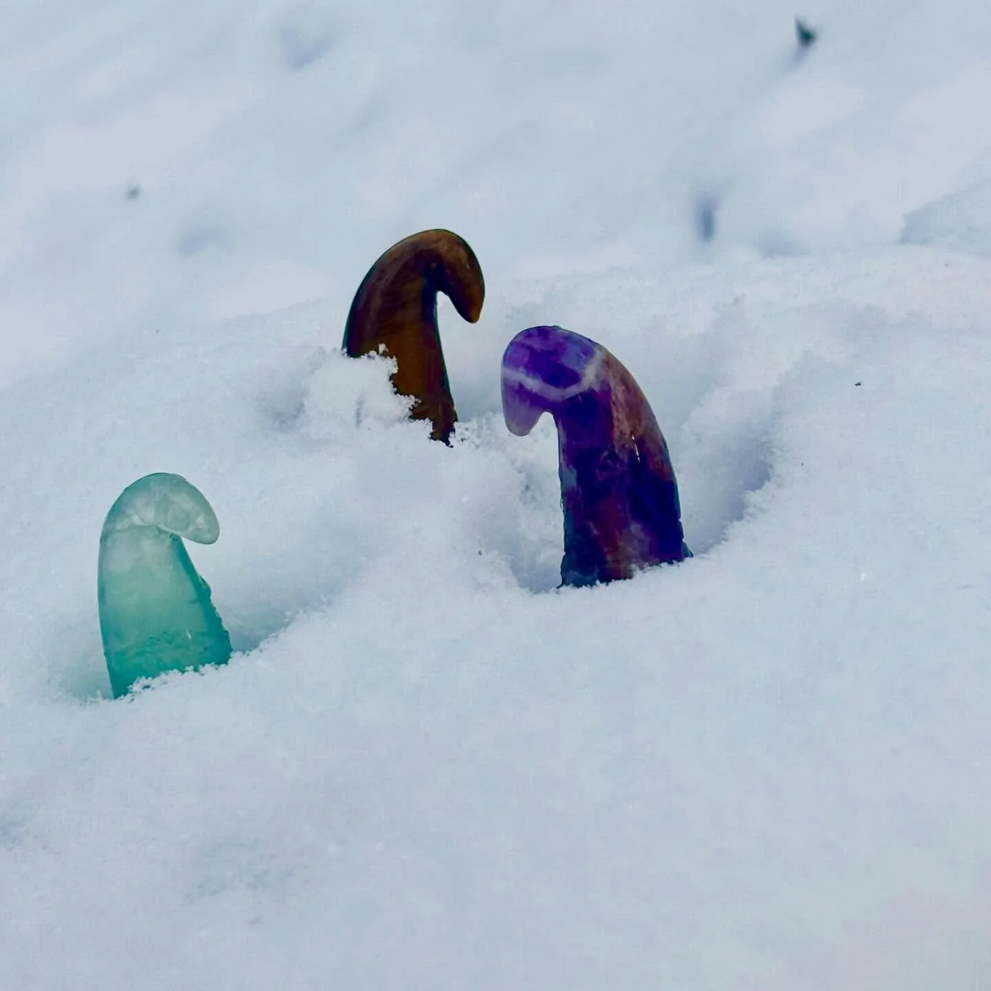 The Traveling Witches&rsquo; Hats went out to play in the snow. ❄️ 
We will continue to monitor the weather and keep you all updated on our hours. 💜