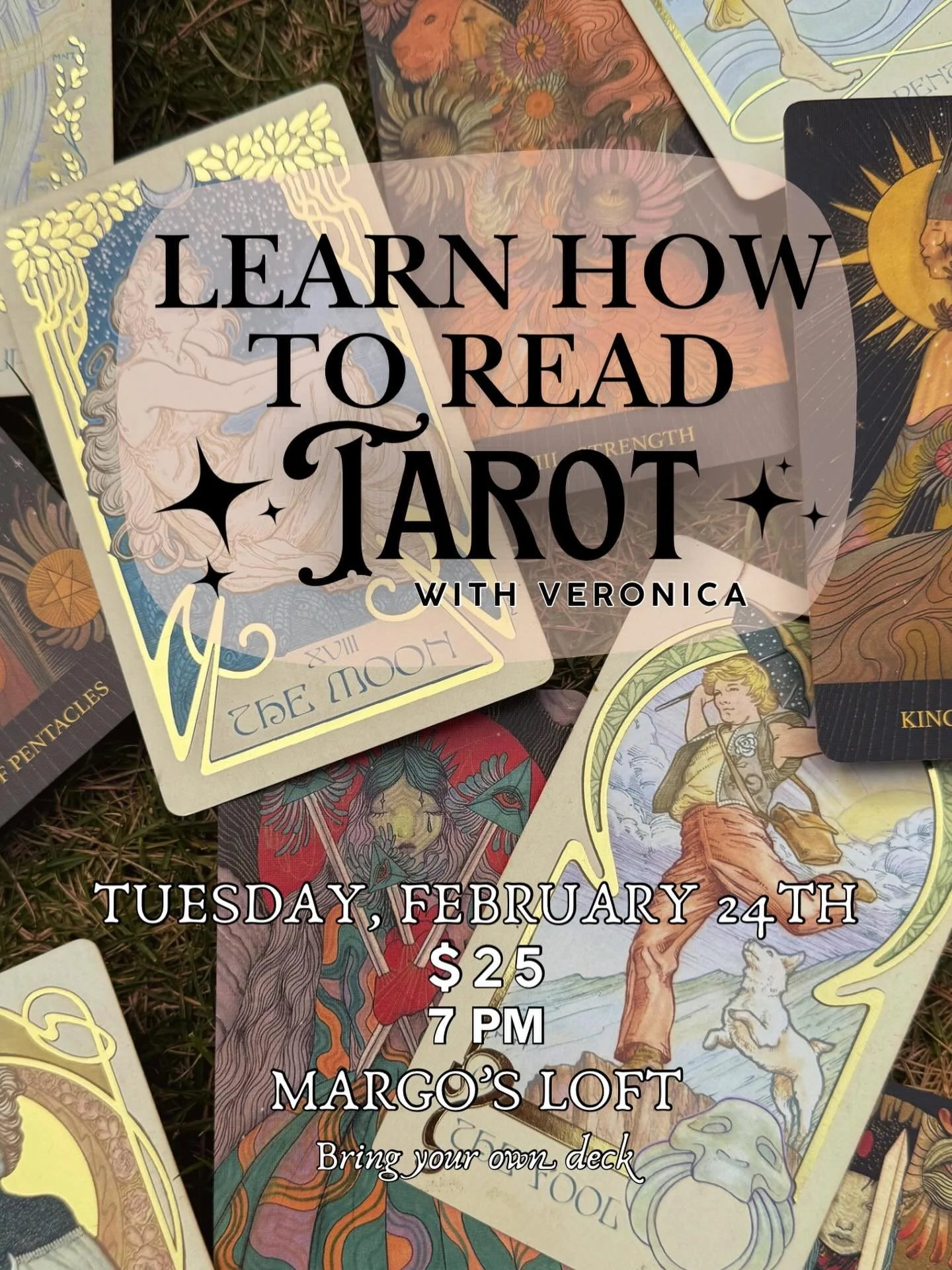 We've got another tarot class coming up soon!! February 24th at 7pm we'll be delving into how to read tarot more intuitively! DM us if you're interested to claim a spot!