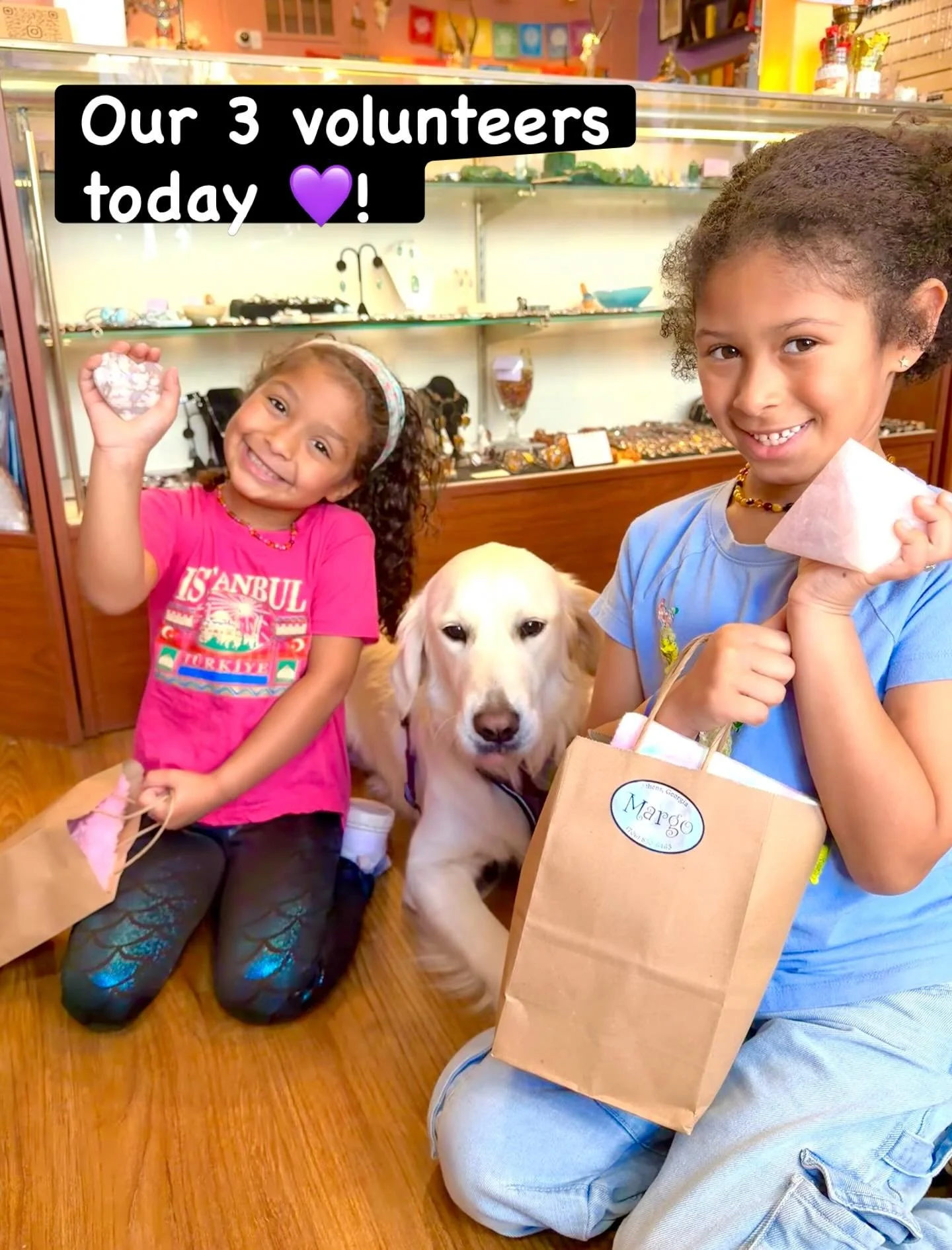 These two beautiful ladies came to visit Luna and Margo today! They are both wearing their amber teething necklaces that they have had since they were infants! These necklaces reduce teething pain and also help with calming, especially with hyperacti