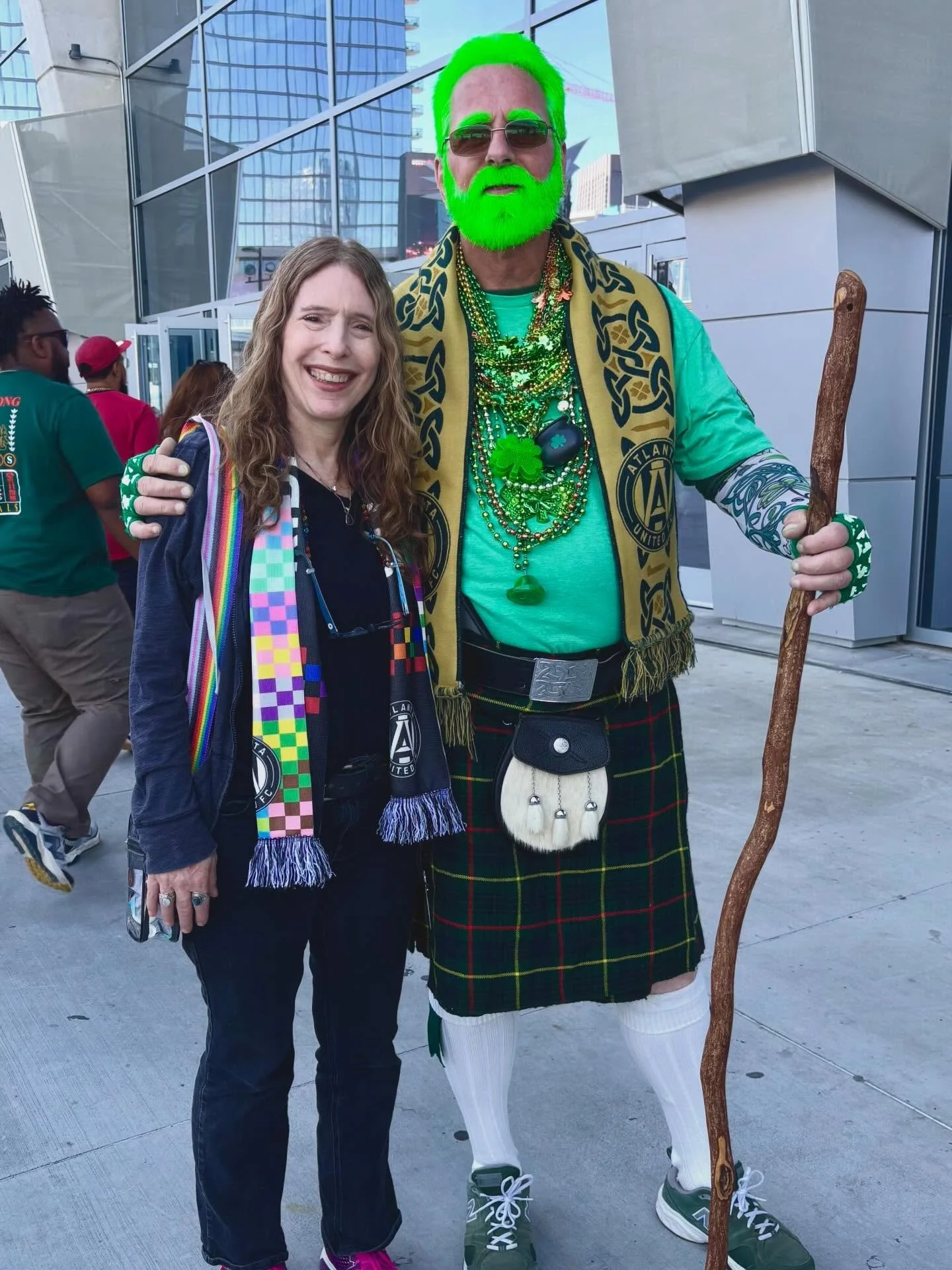Also had to show off this guy we met at the Atlanta United game this weekend!! 🍀💚