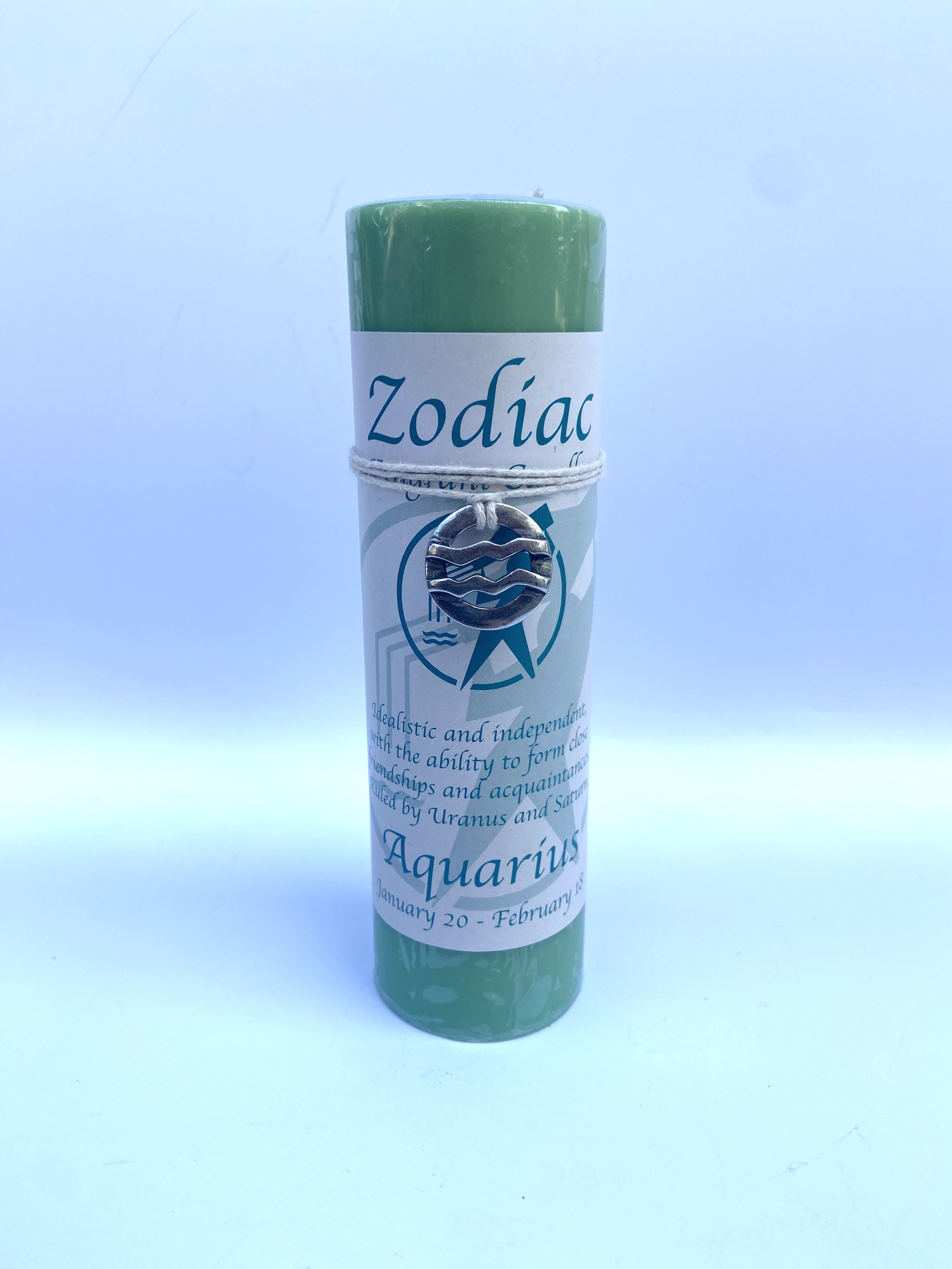 Aquarius Zodiac Candle