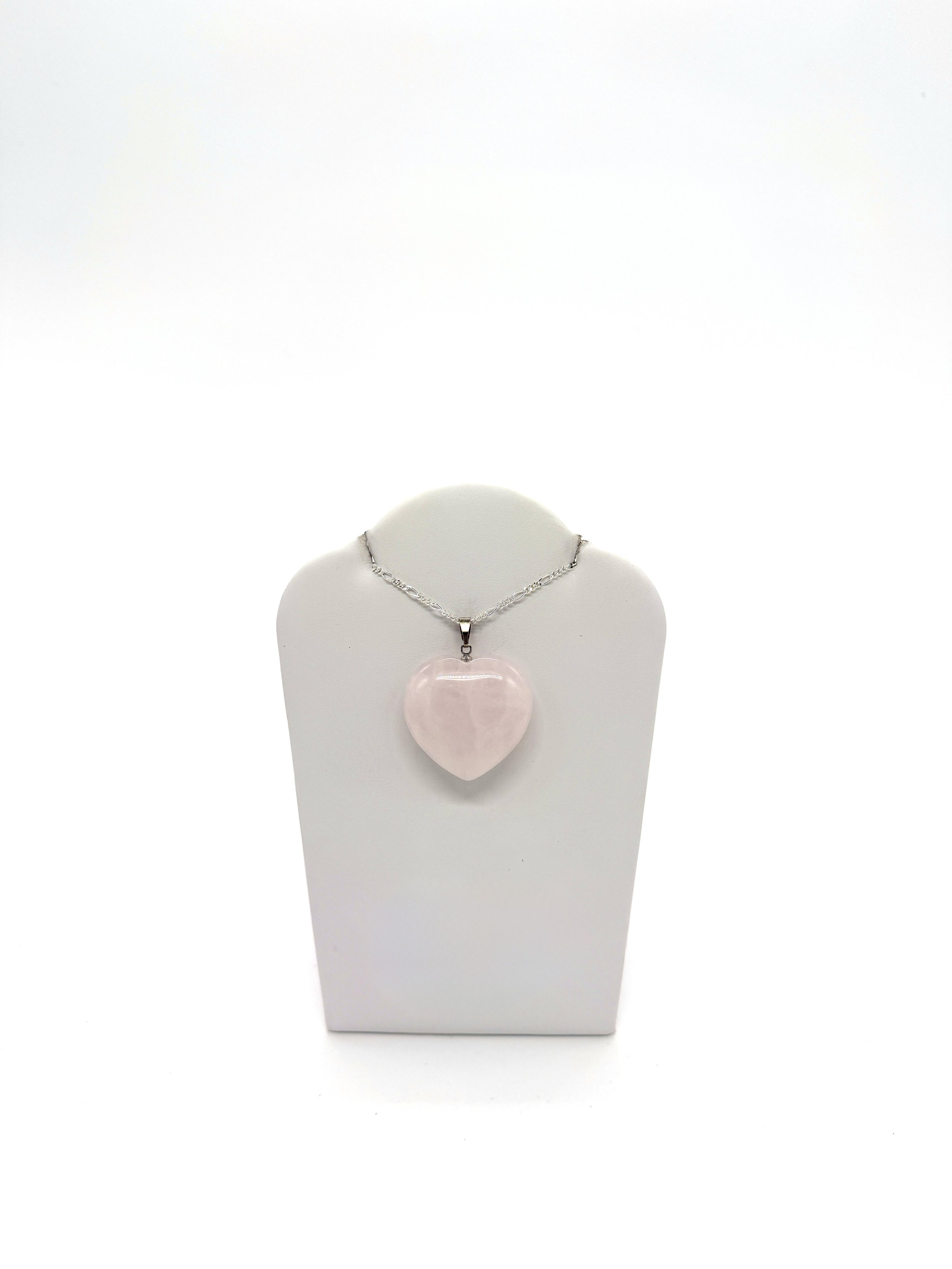 Rose Quartz Heart Pendant