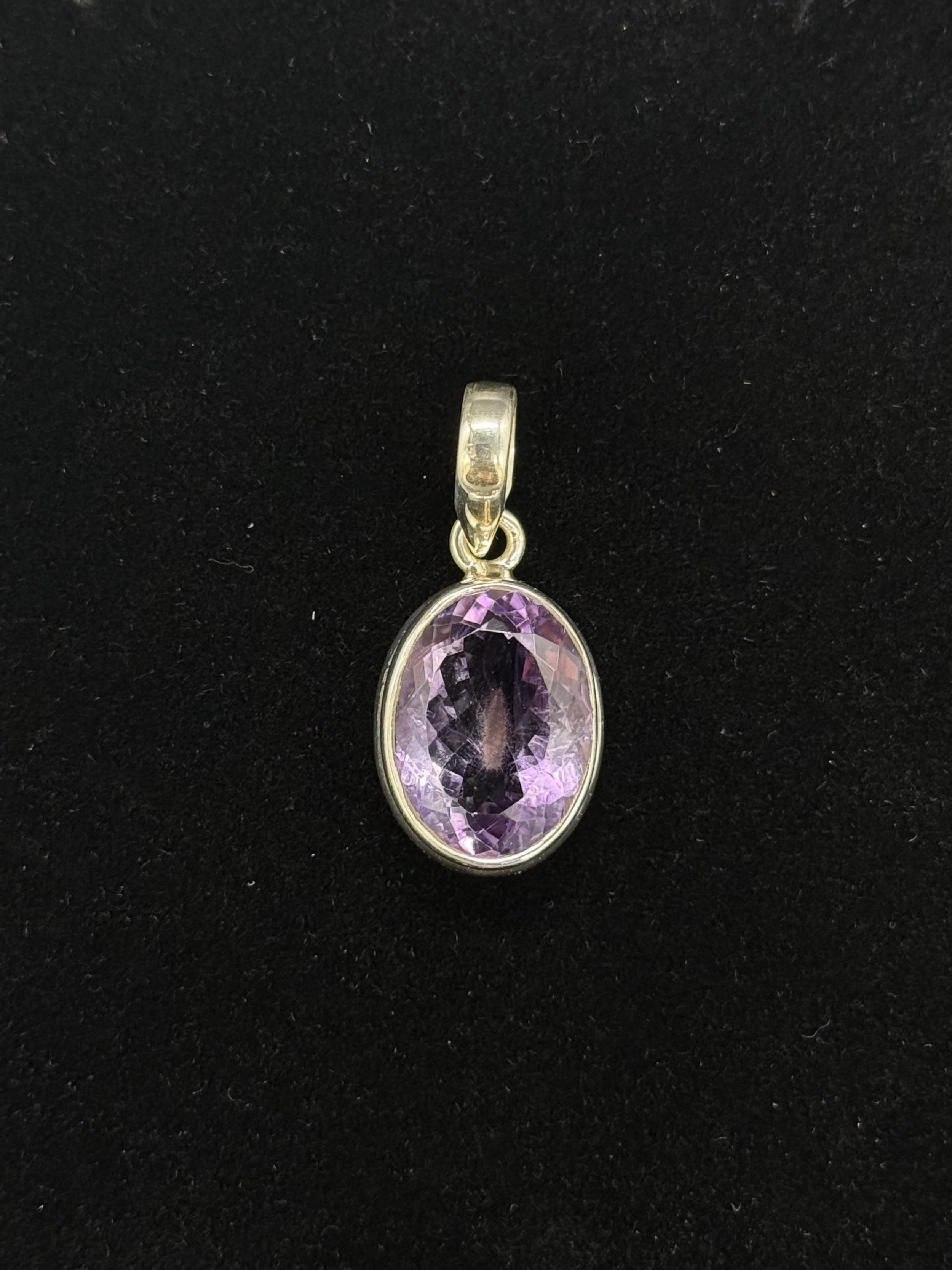Faceted Amethyst Pendant