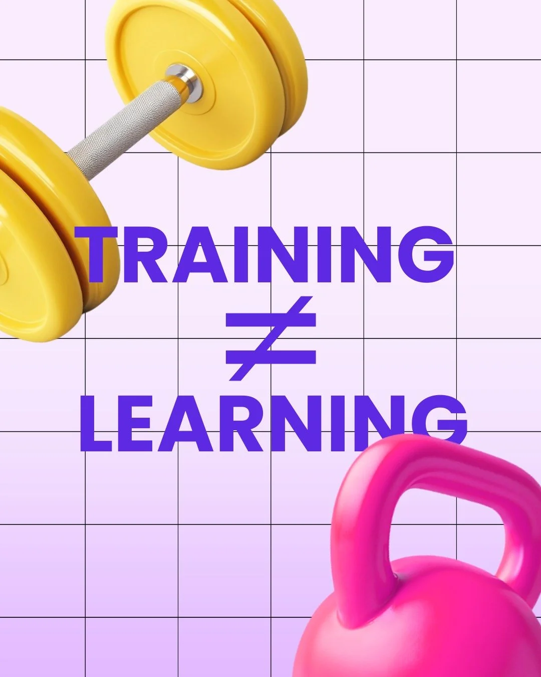 Training &ne; Learning

Sending people to training and expecting magic is like buying a gym membership and expecting abs. 🏋️&zwj;♂️✨

Training is the event. Learning is the change.

If your team sits through 50+ slides and still does the same old th