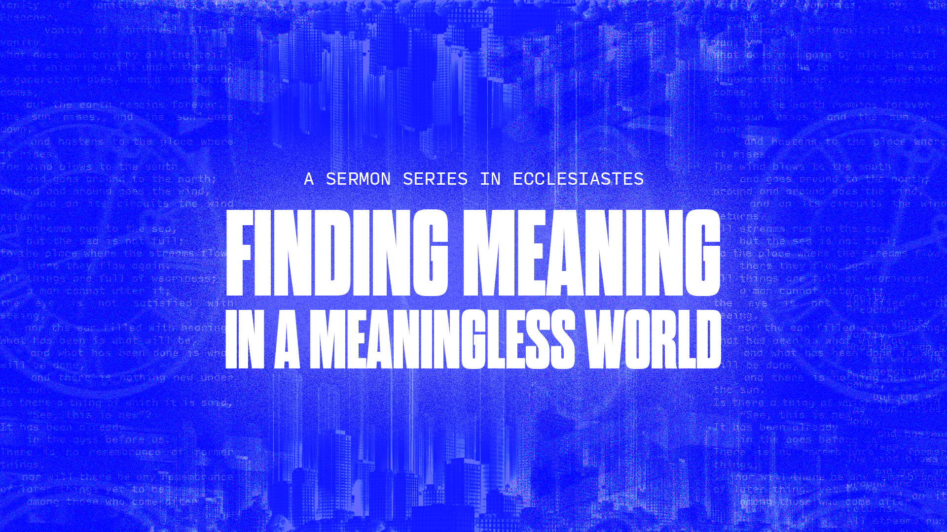 What is it All For? (Ecclesiastes 1:1-11) | Pastor Jason Draper  