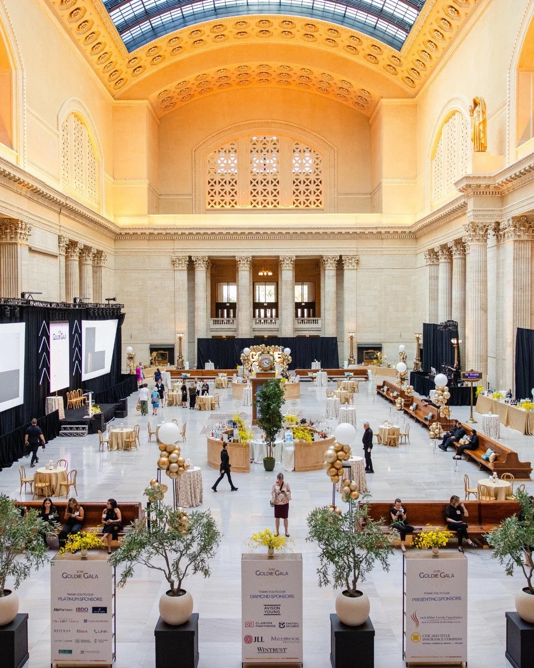 The Goldie Initiative hosts an annual gala celebrating women in the real estate industry. Their event partner, Clover Events, brought me on to take the lead on design with an accelerated one-month timeline &mdash; a project that typically spans more 