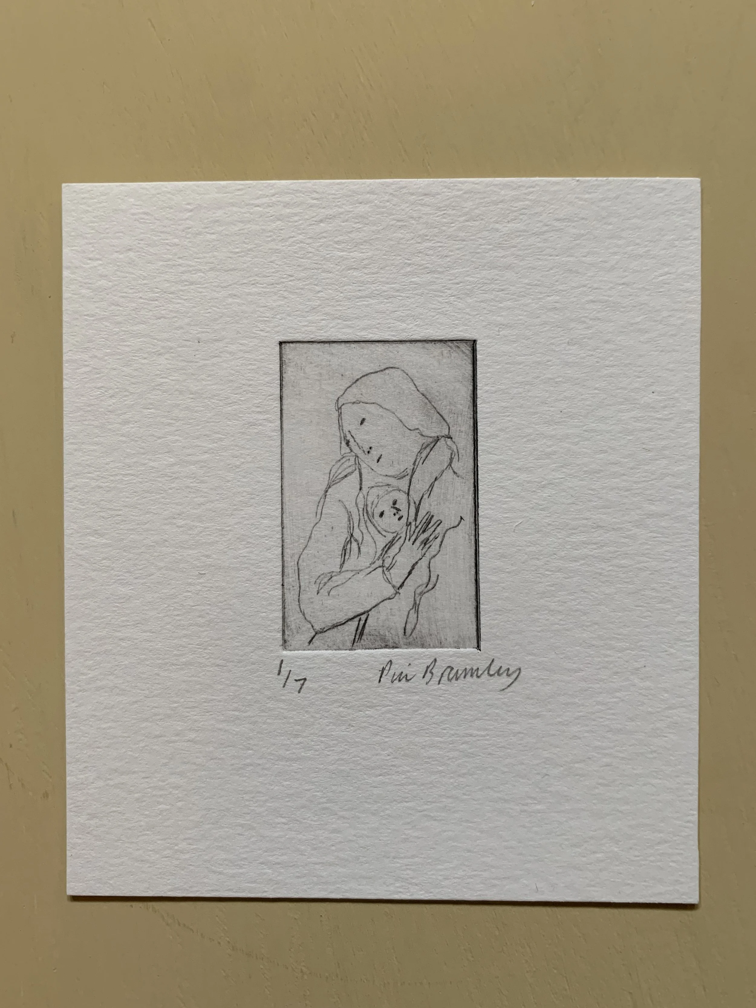 'A baby inside a coat' by Pia Bramley