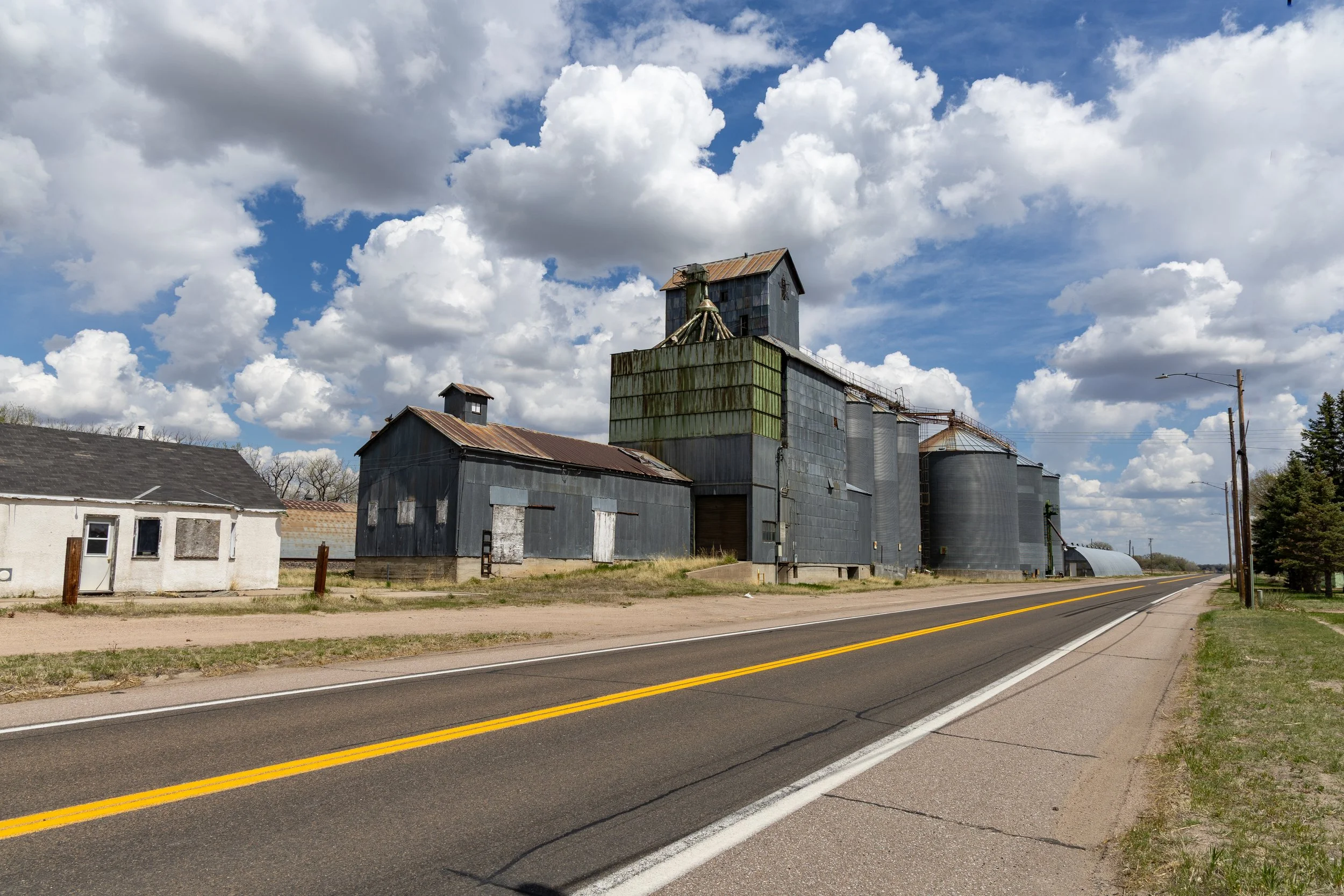 Highway 26 through Lewellen, Nebraska