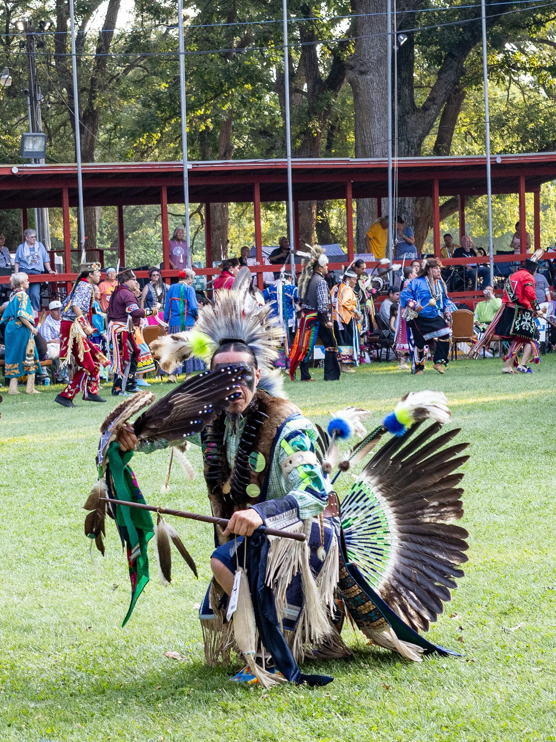 Powwow dancer, Winnebago, Nebraska