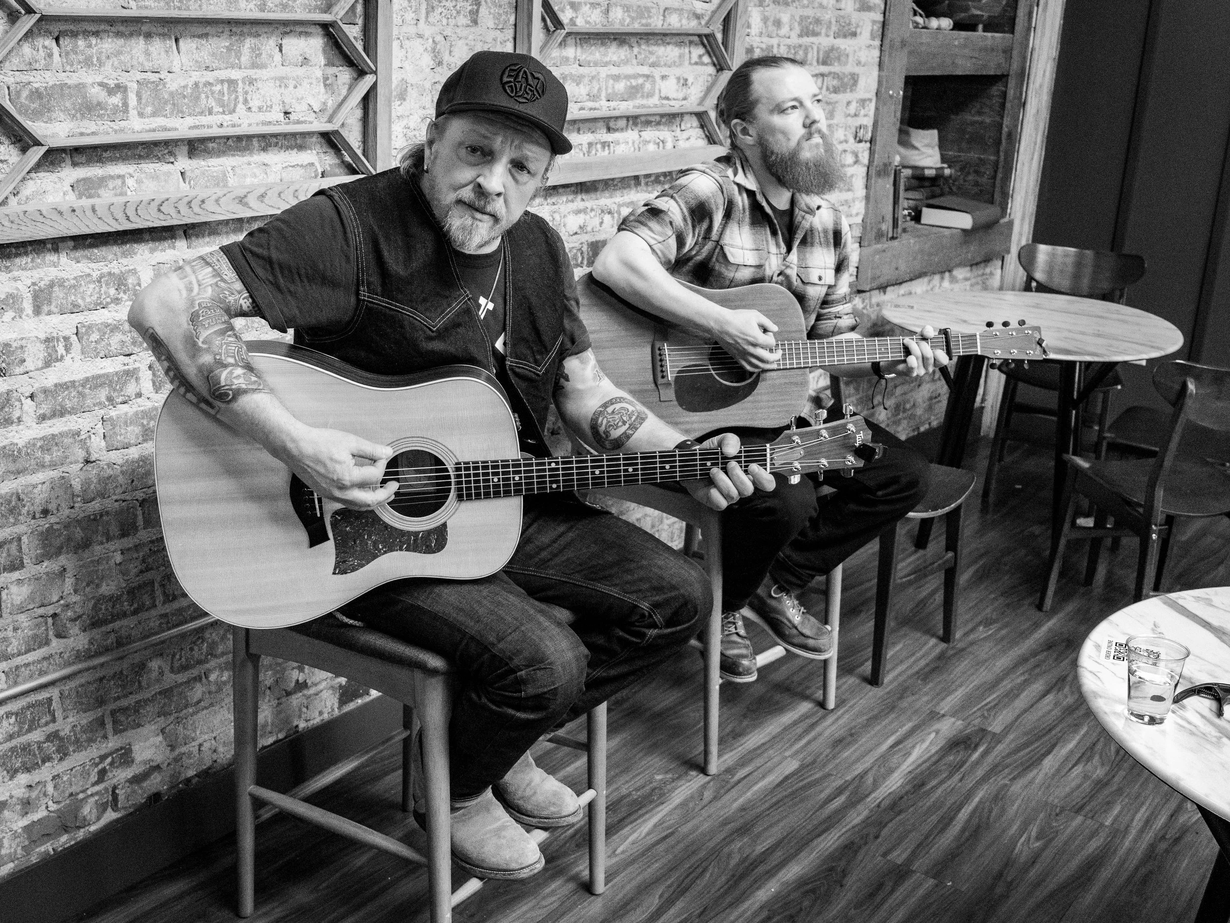 Coffee shop music at the Charging Station, Havelock