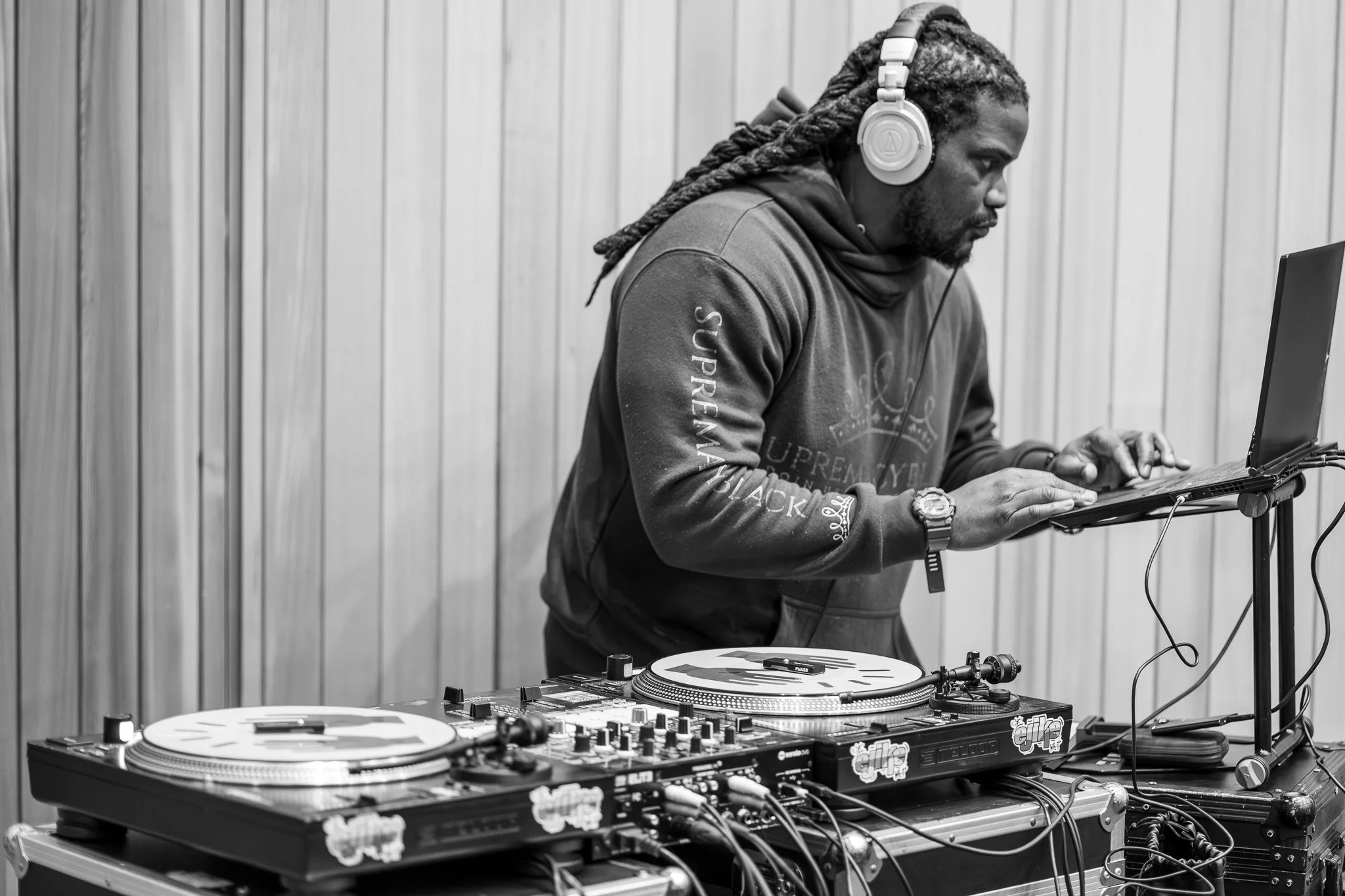 DJ at the National Youth Poet Laureate competition, Omaha, Nebraska