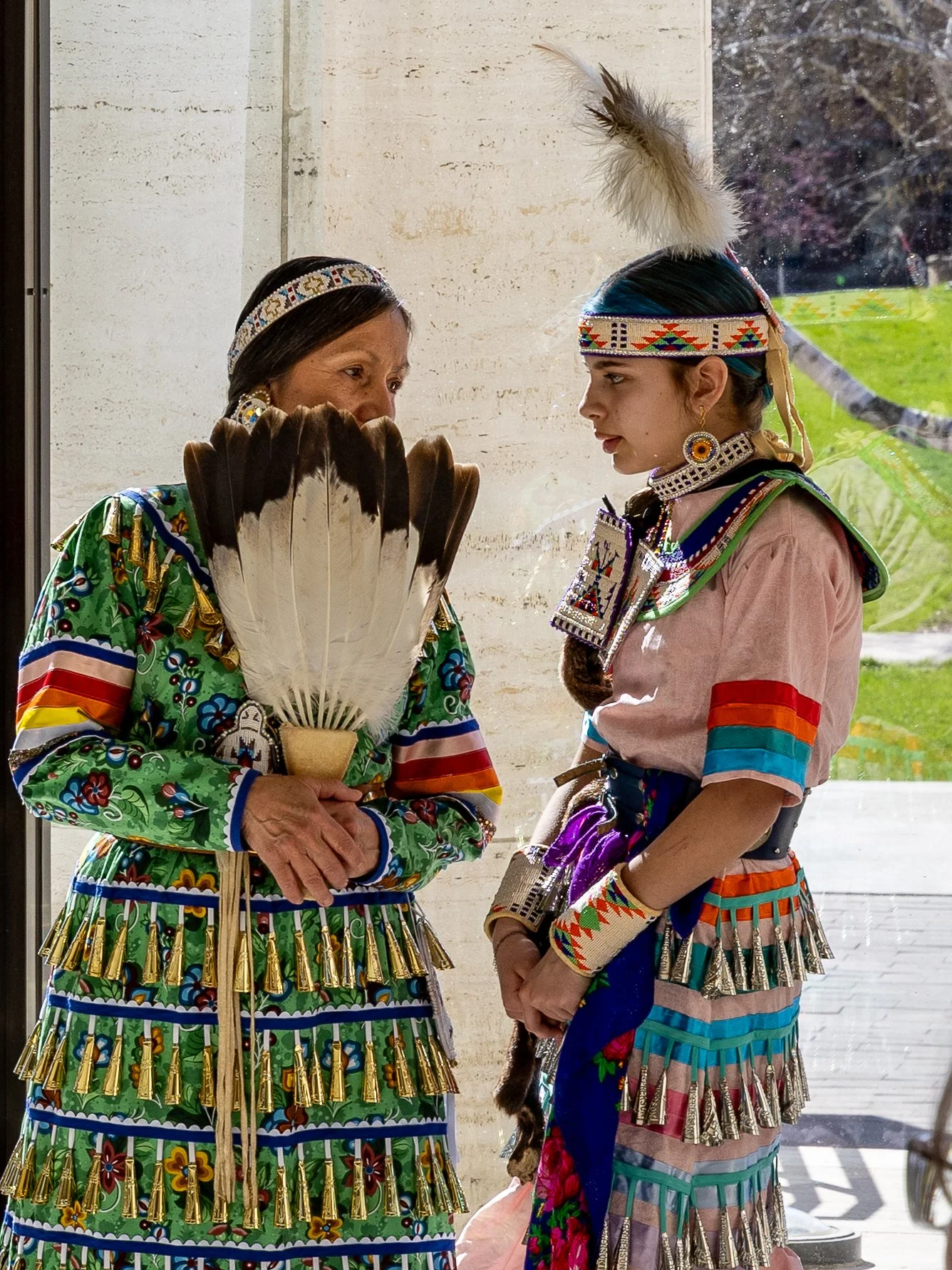 Dance demonstrators at the Sheldon Museum of Art, Lincoln, Nebraska