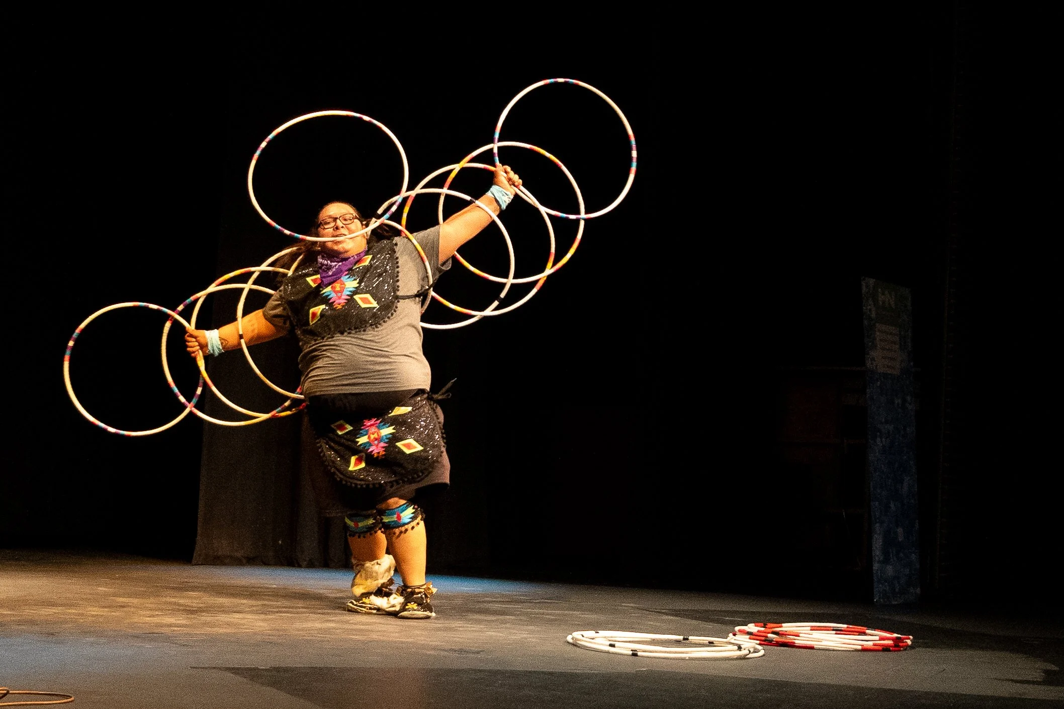 Lakota hoop dancer, Norfolk, Nebraska