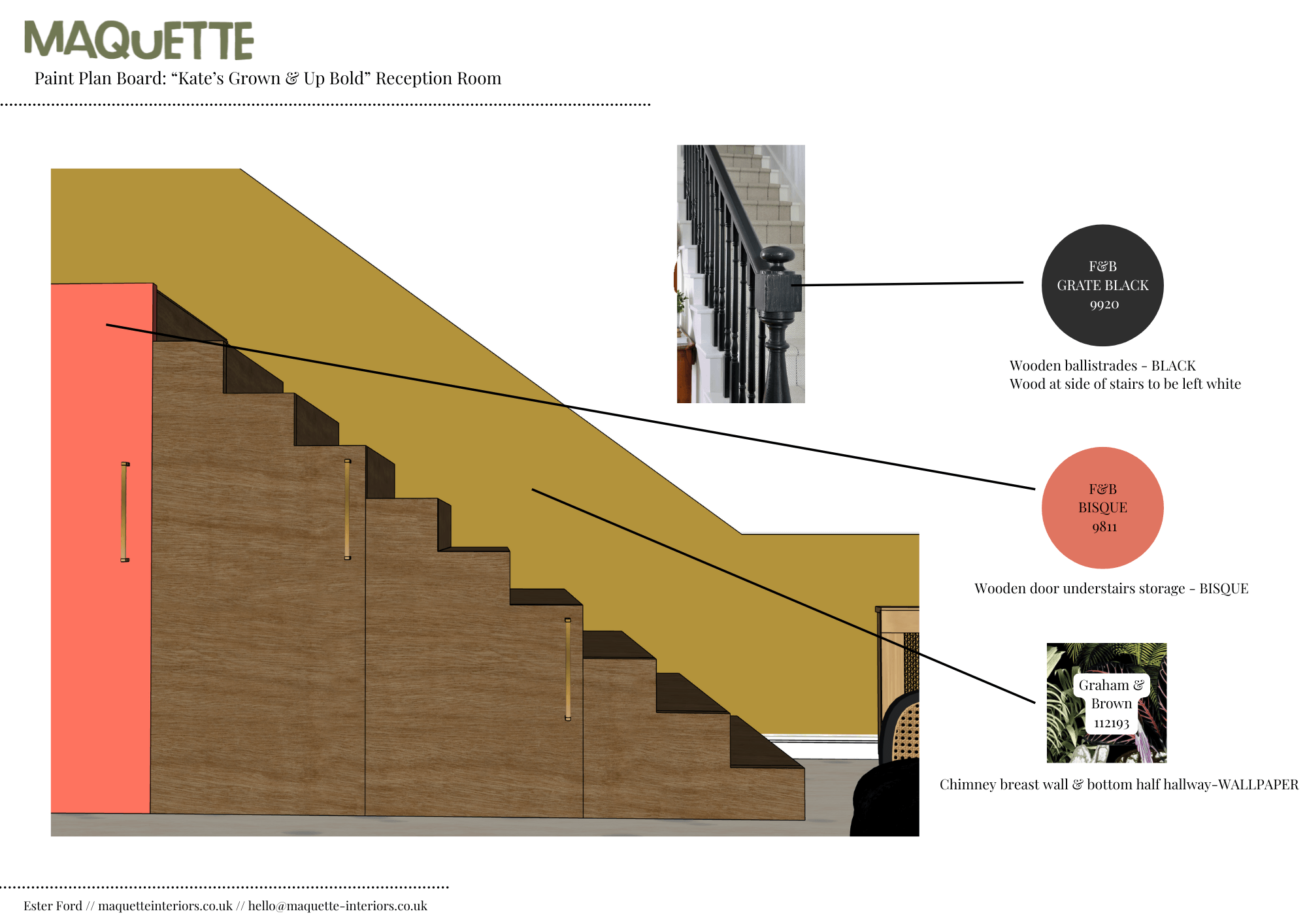 Maquette Interior Design Reception room in a victorian terraced home in Bristol