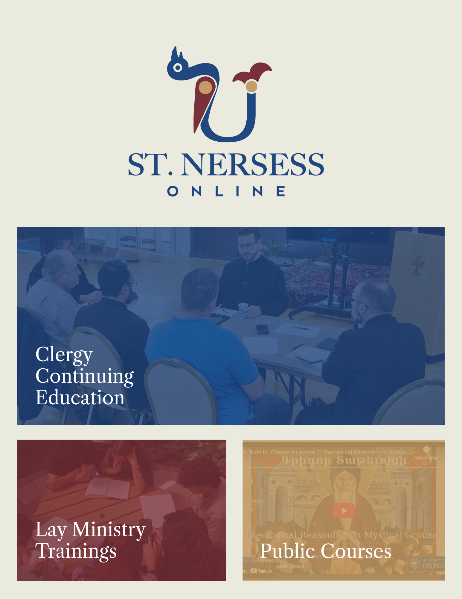 St. Nersess Online New Offerings