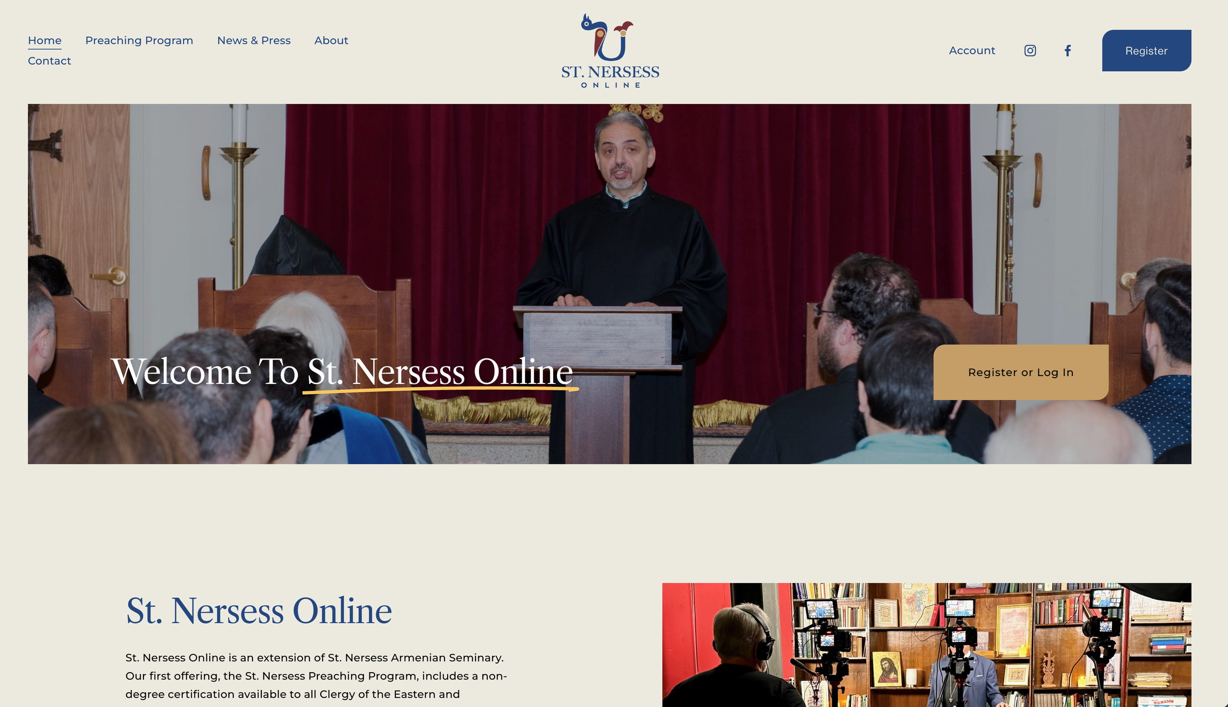 Seminary Announces the Launch of its New Microsite, St. Nersess Online