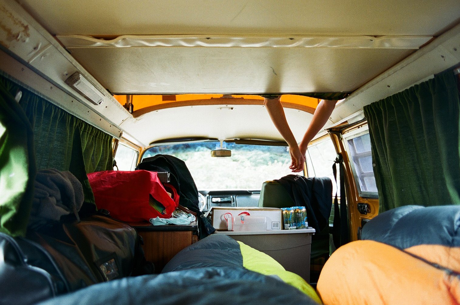 Picture of a car packed with camping equipment