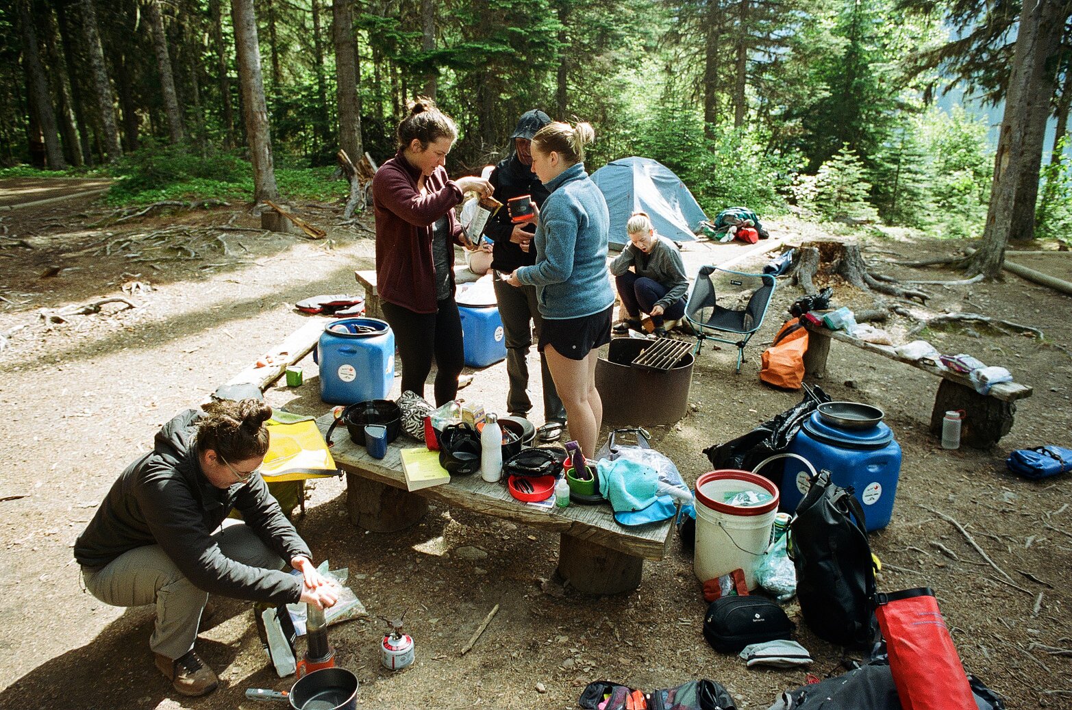 At the campground