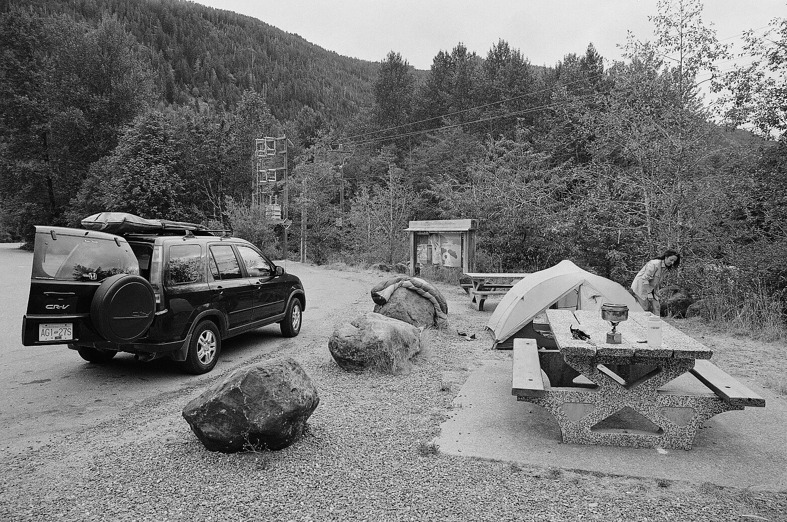 Picture of car on campground