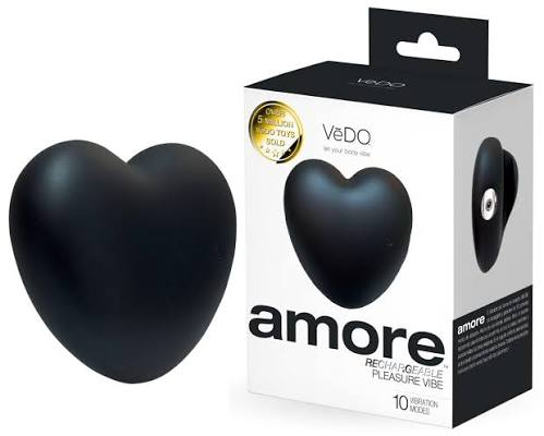 VeDO Amore Rechargeable Silicone Pleasure Vibrator - Black 1.png
