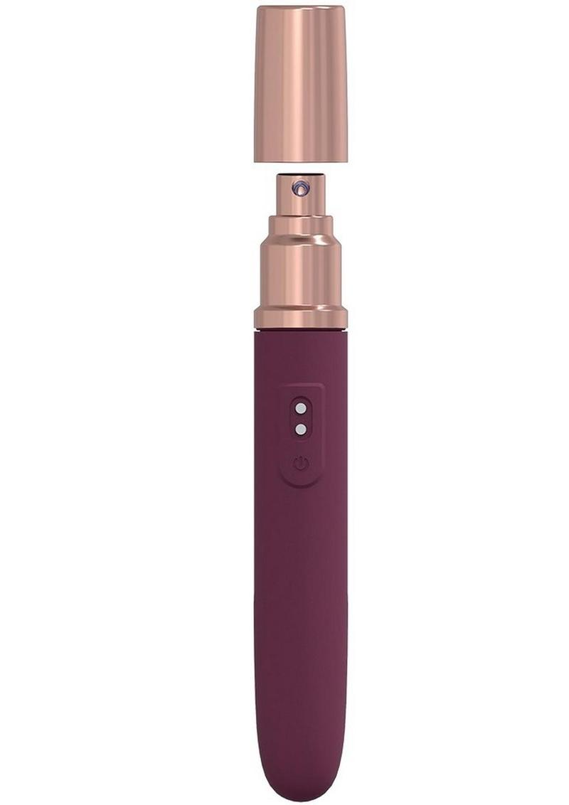 LoveLine The Traveler Rechargeable 10 Speed Travel Vibrator - Burgundy 4.png