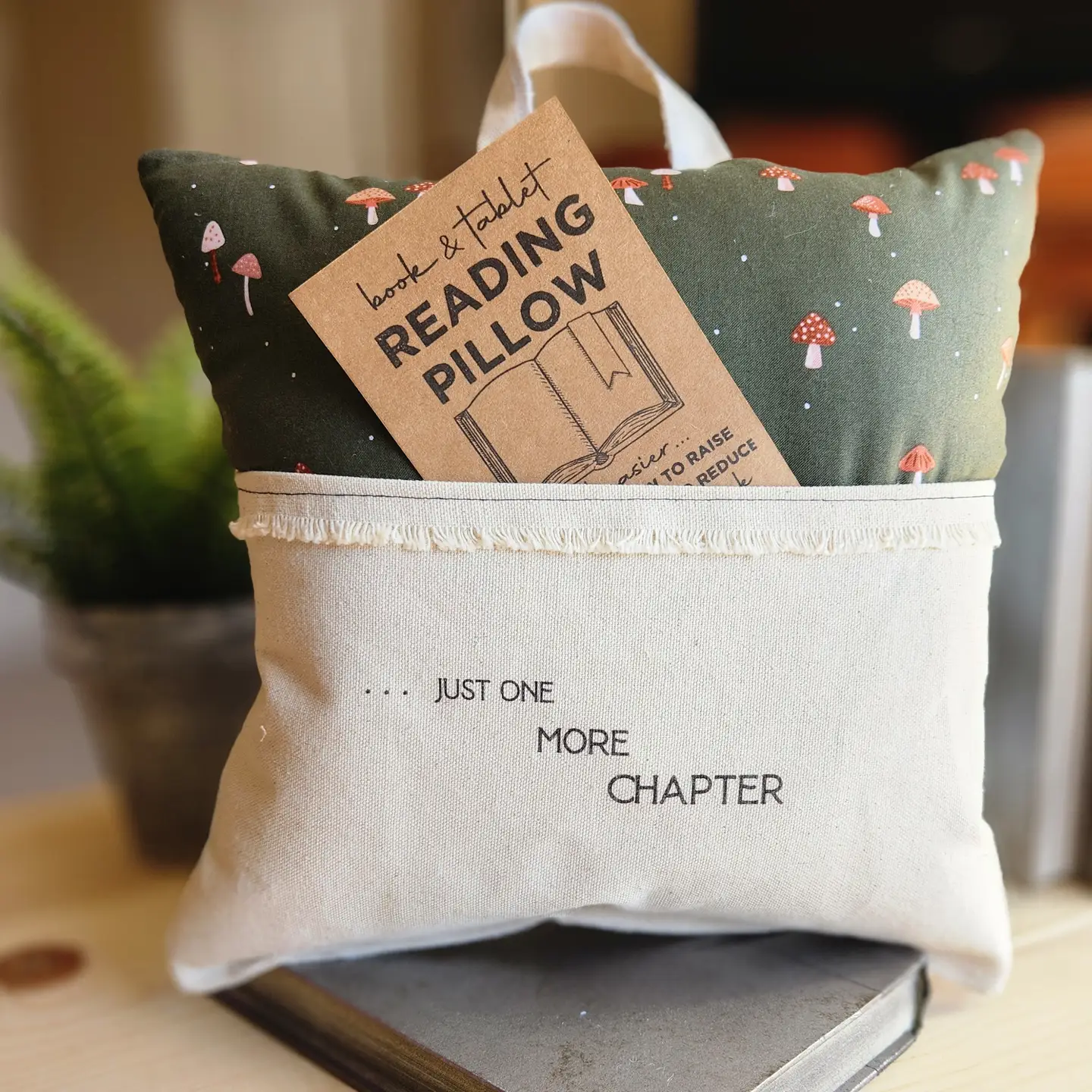 Just One More Chapter, Reading Pillow, Tiny Mushroom Print 1.png