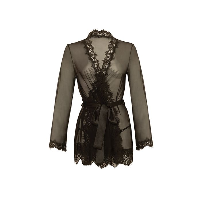 Provence Short Robe - Black 3.png