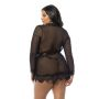 Provence Short Robe - Black 1X-2X 3.png