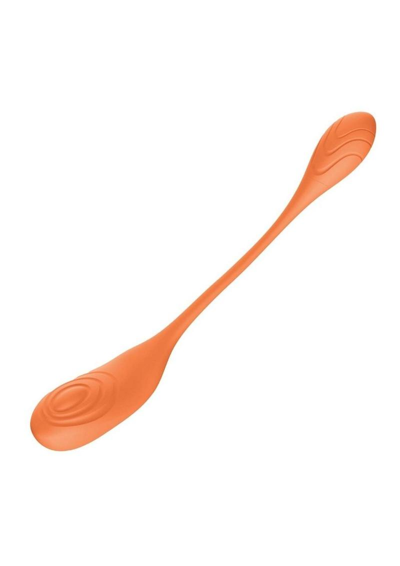 Blaze Triumph Rechargeable Silicone Dual Vibrator - Orange 3.png