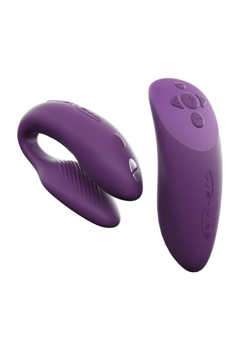 We-Vibe Chorus Rechargeable Couples Vibrator with Squeeze Remote Control - Purple 2.png